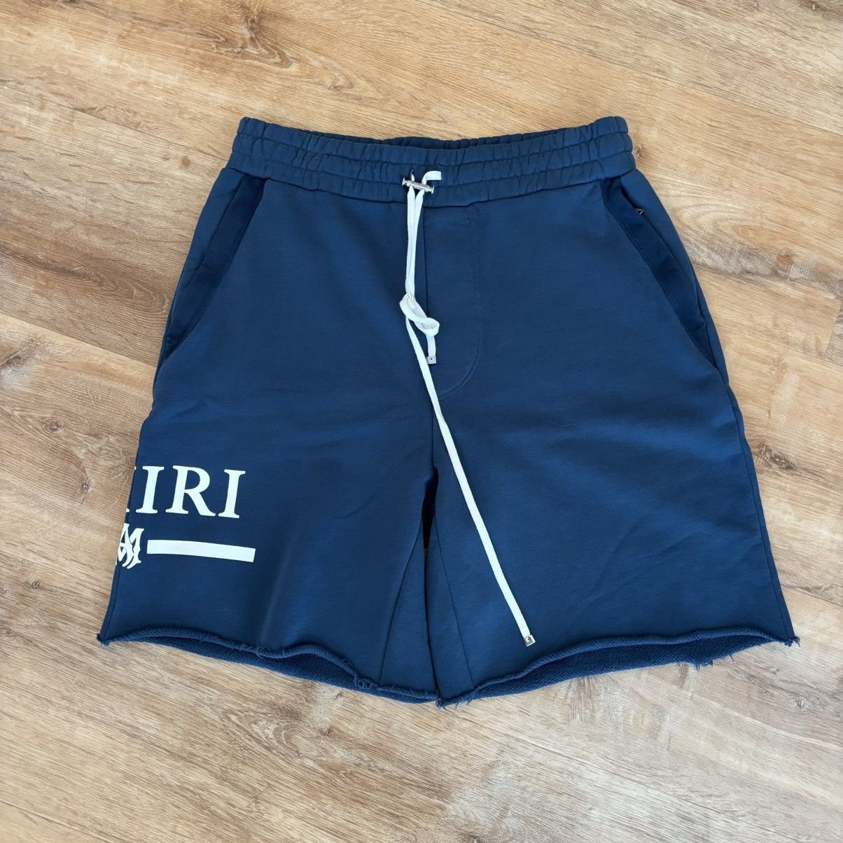 Amiri Amiri Blue MA Bar Logo Shorts Size XL Size US 36 / EU 52 - 1 Thumbnail