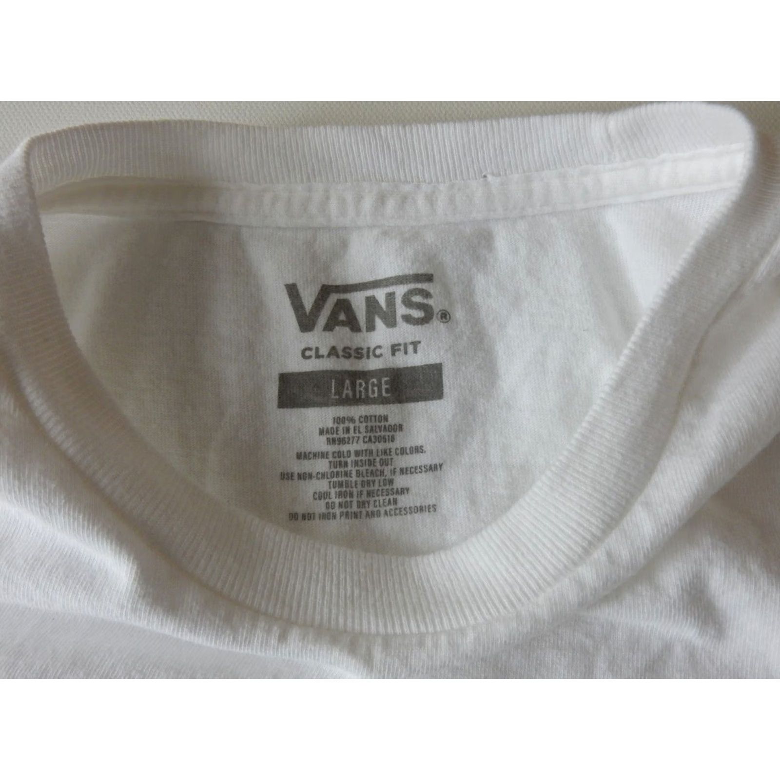 Vans VANS T Shirt Mens Size L Graphic Print Do Not Lose Your Head White Cotton Short Sleeve Size US L / EU 52-54 / 3 - 3 Thumbnail