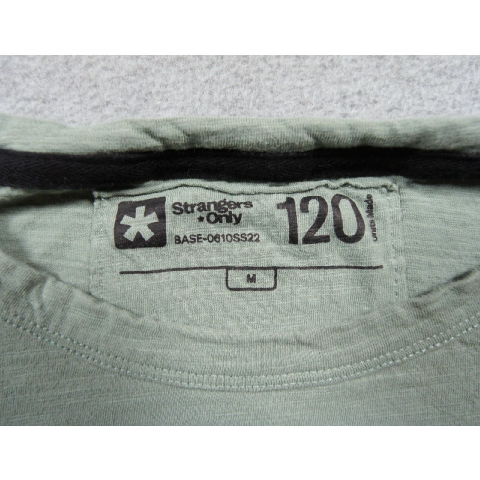 Vintage Strangers Only Shirt Mens Medium Green Short Sleeve Crewneck Tee Adult Casual Size US M / EU 48-50 / 2 - 6 Thumbnail