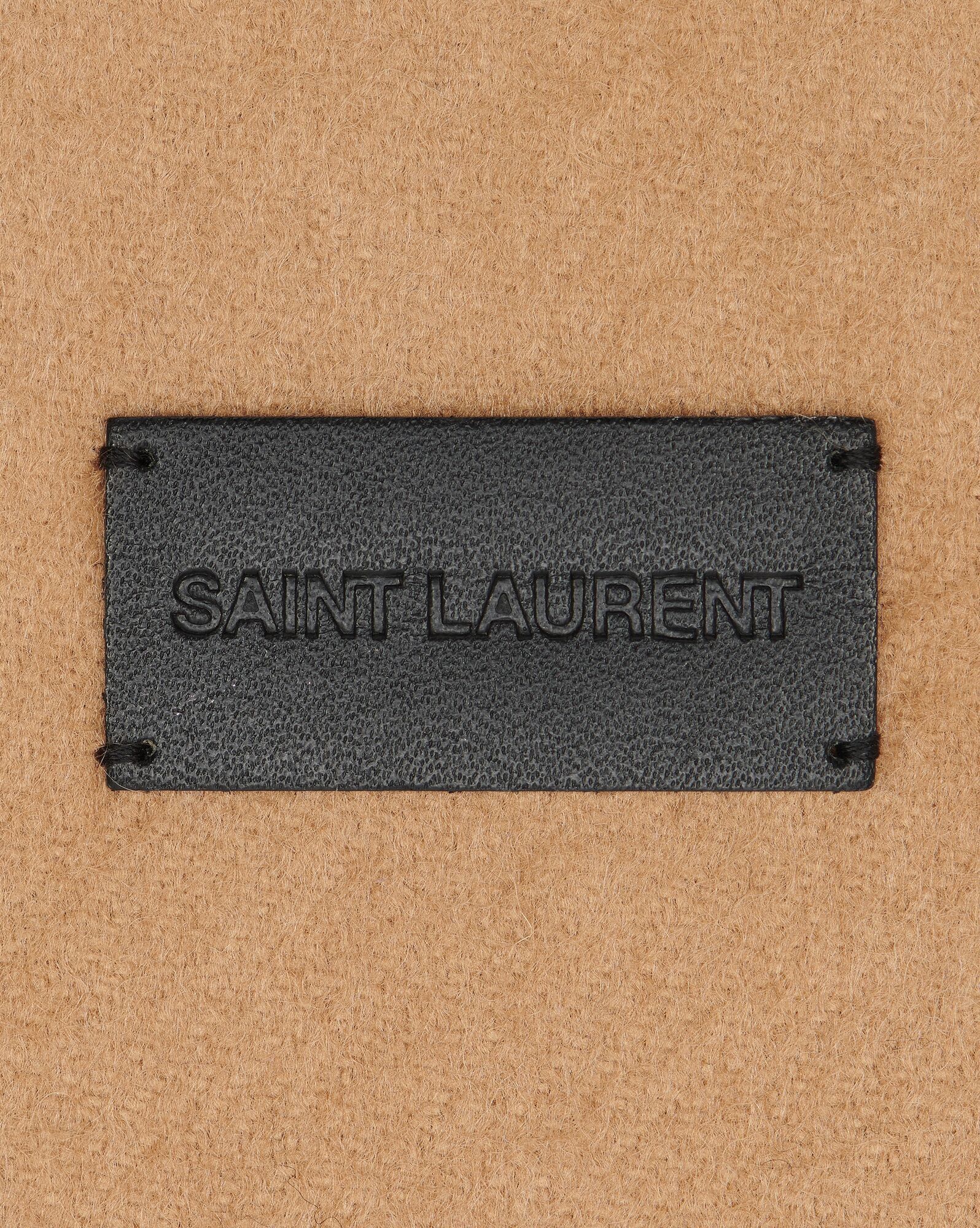 Saint Laurent Paris o1b1hav110924 Size: OS / Signature Scarf in Camel Size ONE SIZE - 2 Thumbnail