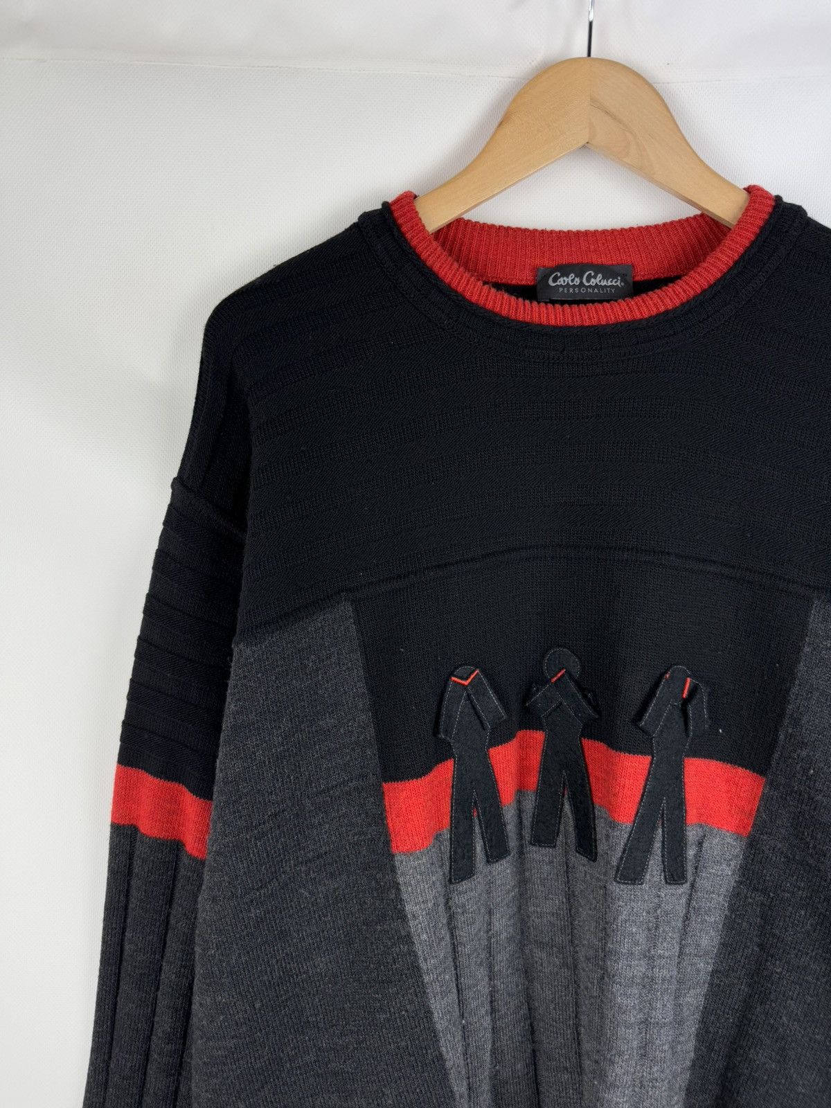 Carlo Colucci Carlo Colucci Vintage Men’s Wool Knitted Sweater Pullover Size US XL / EU 56 / 4 - 4 Thumbnail