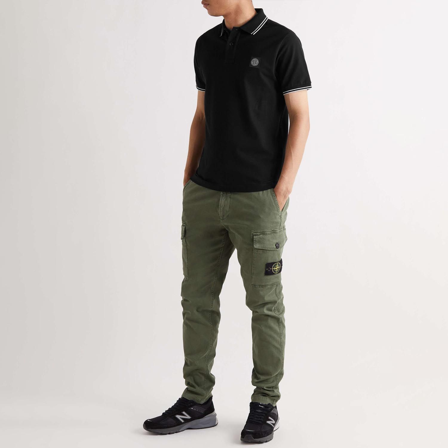 Stone Island STONE ISLAND Patch Program Polo Shirt Tee T-Shirt Black Size US S / EU 44-46 / 1 - 12 Thumbnail