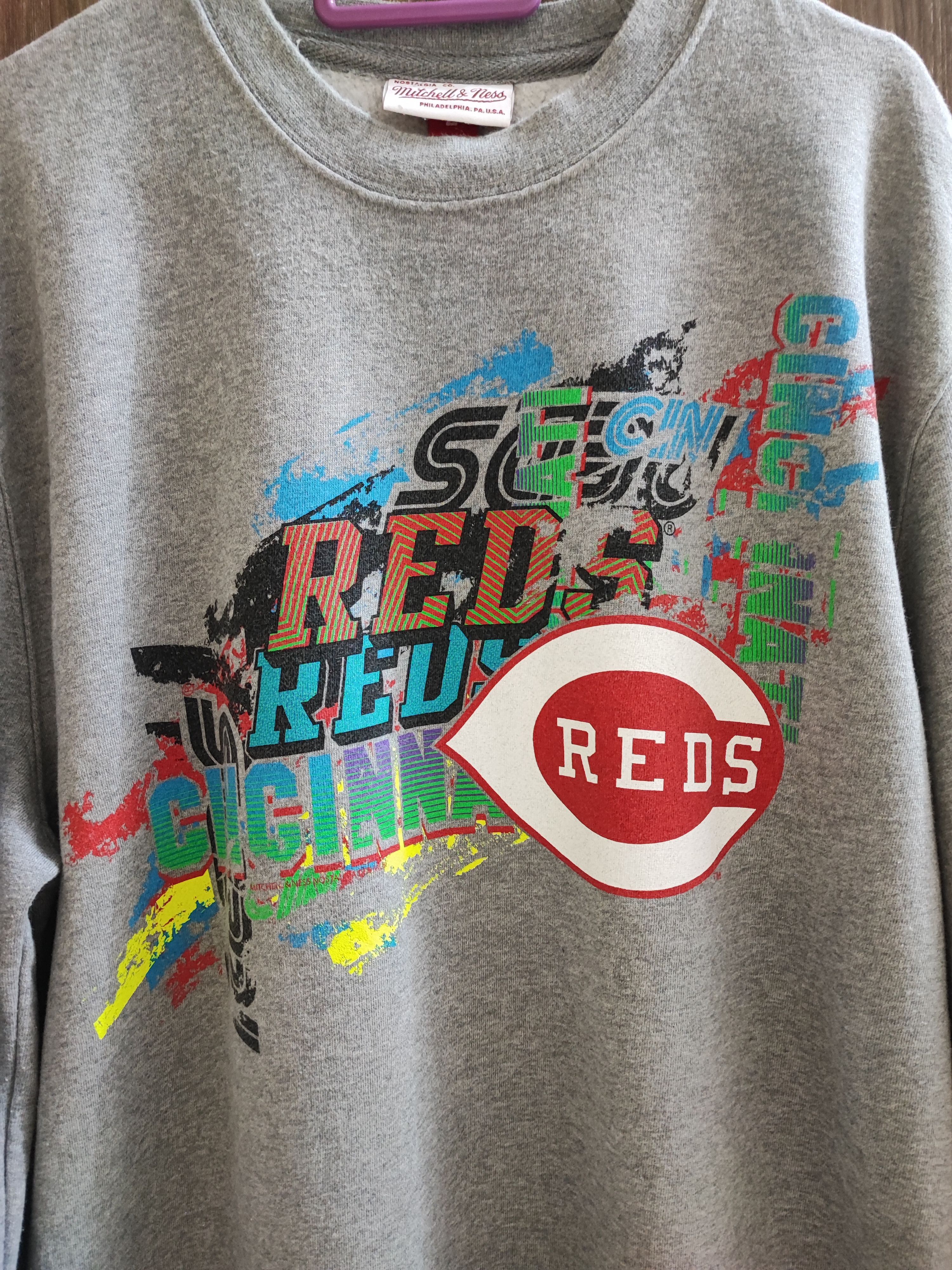 Mitchell & Ness Mitchell & Ness MLB Cincinnati Reds Sweatshirt Size US L / EU 52-54 / 3 - 2 Thumbnail