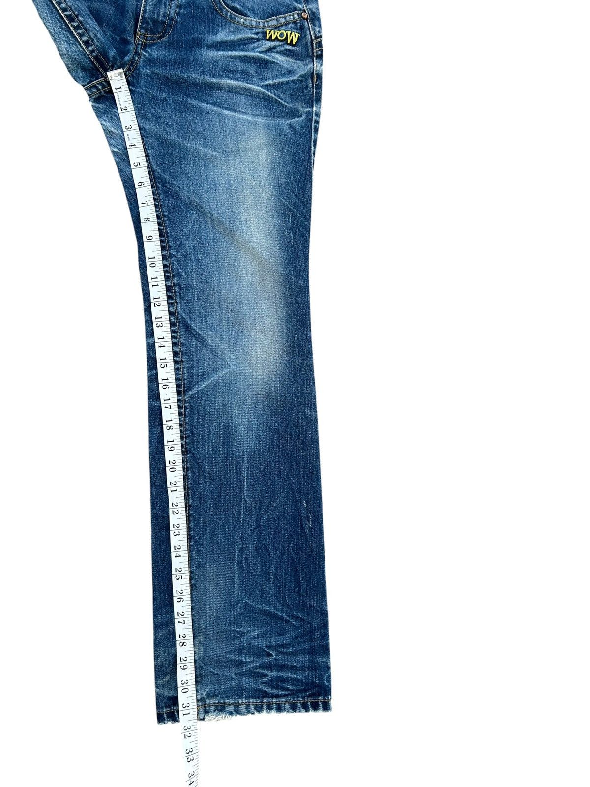 Kapital Yoshitomo Nara Lolita Vintage Distressed Denim Jeans Size US 32 / EU 48 - 18 Thumbnail