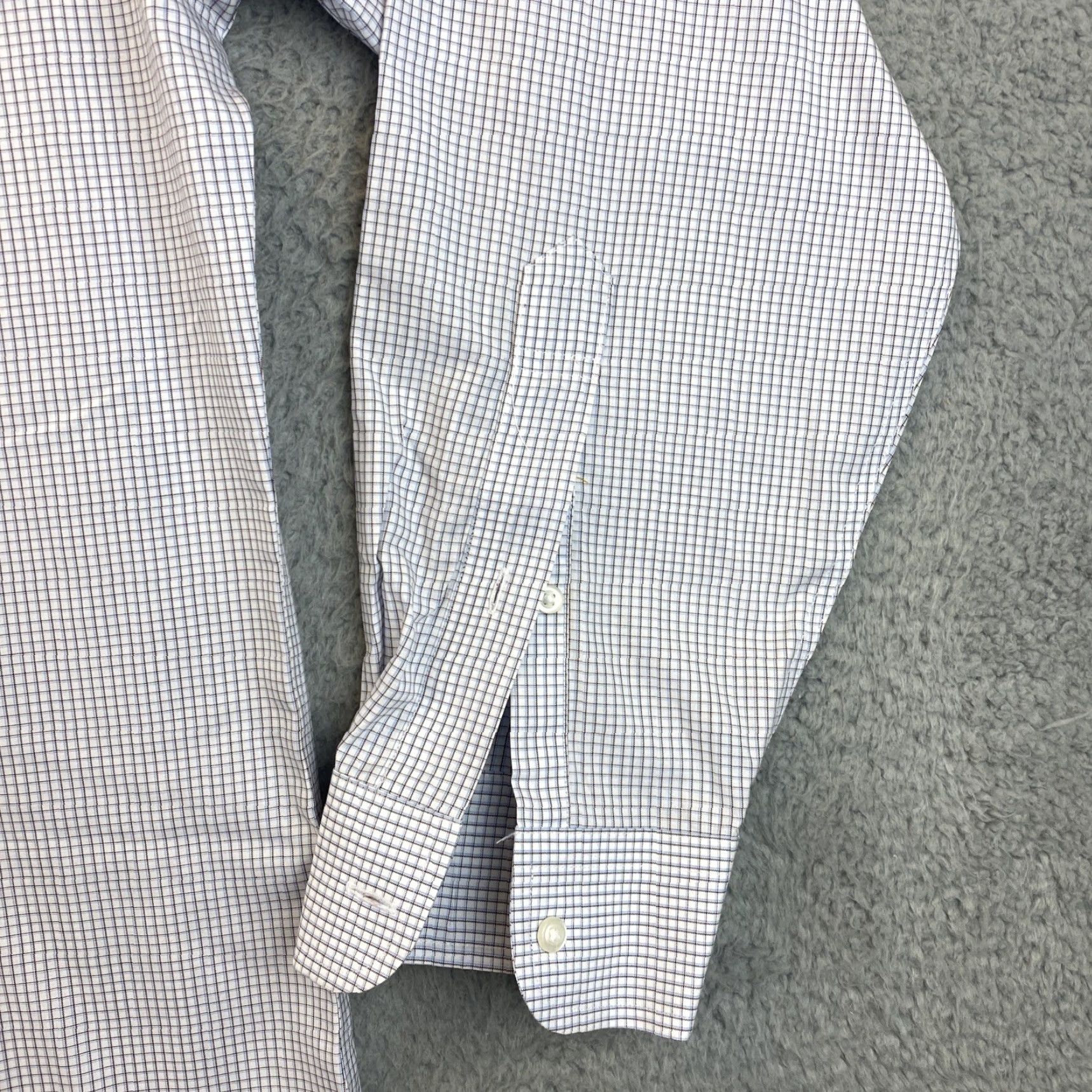 Jos. A. Bank Jos. A. Bank Men's Dress Shirt Cotton Plaid Long Sleeve Regular 16.5 Beige Gray Business Casual Size US L / EU 52-54 / 3 - 4 Thumbnail