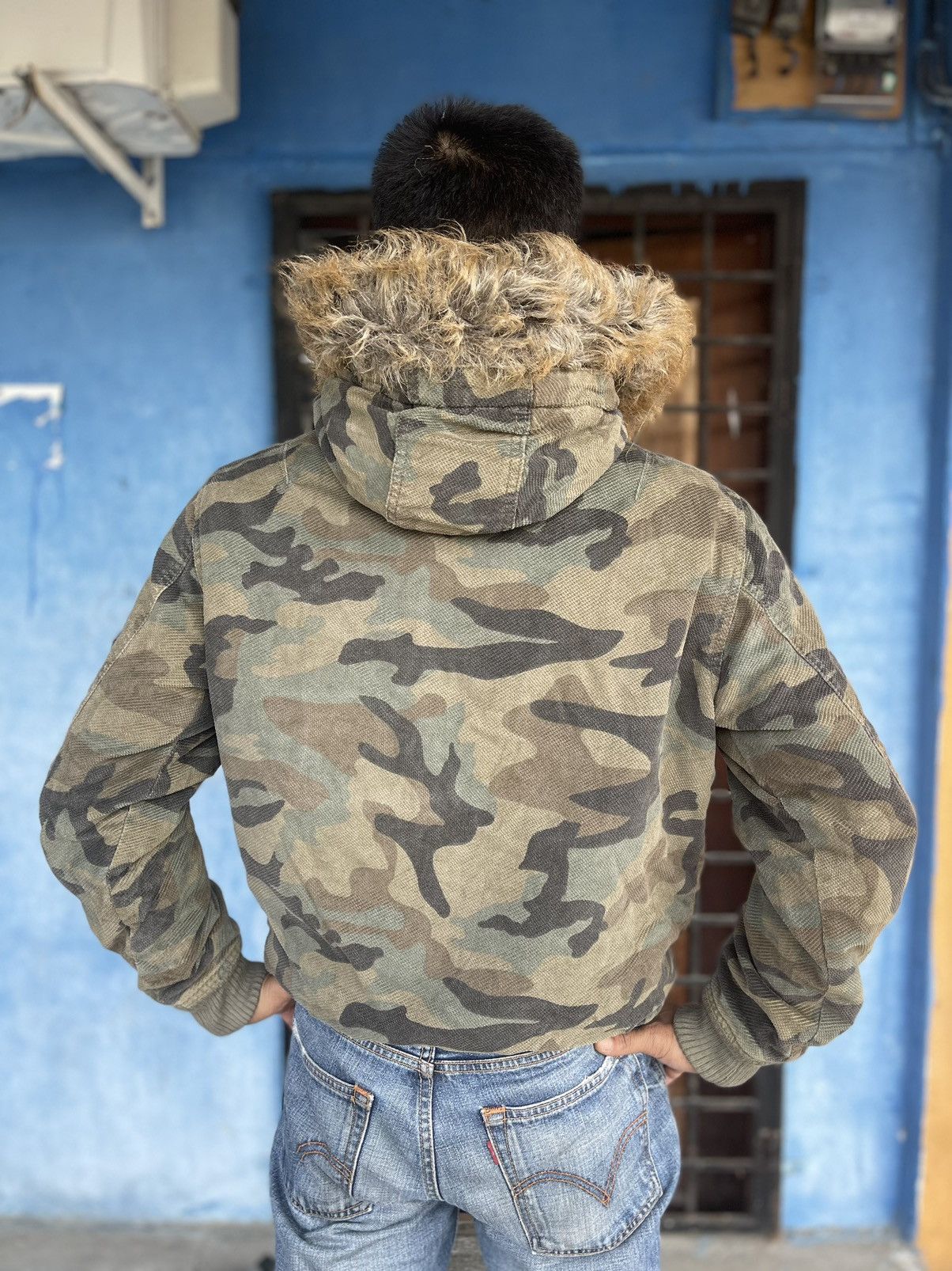 Japanese Brand TRIXY Army Camo Multi Pocket Hoodie Bombers Size US M / EU 48-50 / 2 - 16 Thumbnail