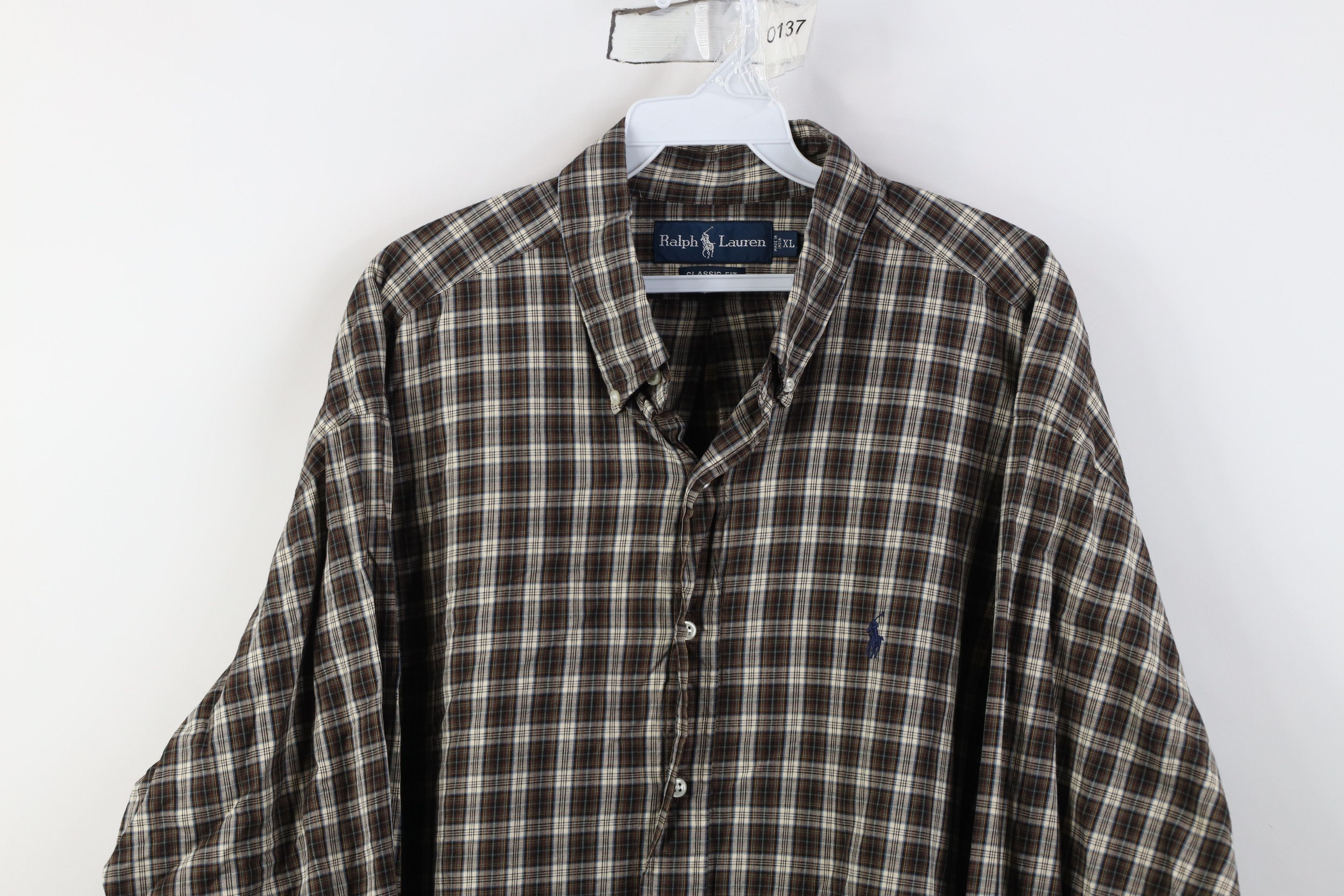 Vintage Vintage 90s Streetwear Button Down Shirt Earth Tone Plaid Size US XL / EU 56 / 4 - 2 Thumbnail