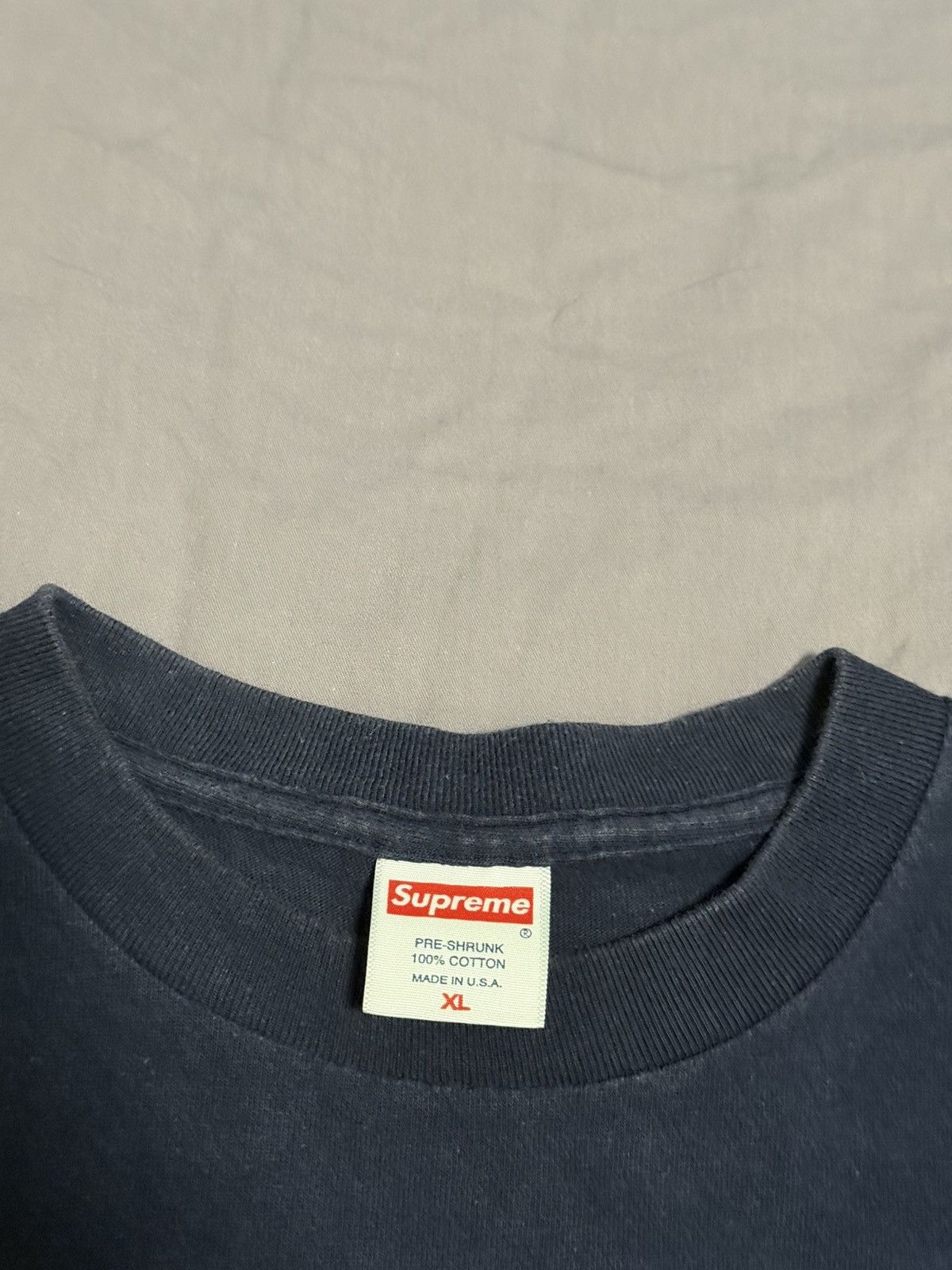 Supreme Supreme 911 box logo tee T-shirt navy XL Size US XL / EU 56 / 4 - 5 Thumbnail
