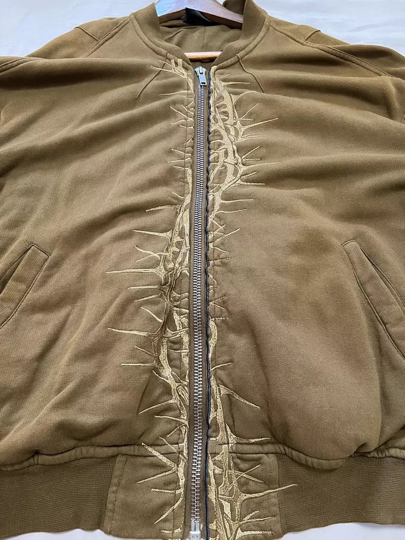 Haider Ackermann Haider Ackermann Golden wire thorn embroidered Bomber jack Size US XS / EU 42 / 0 - 4 Thumbnail