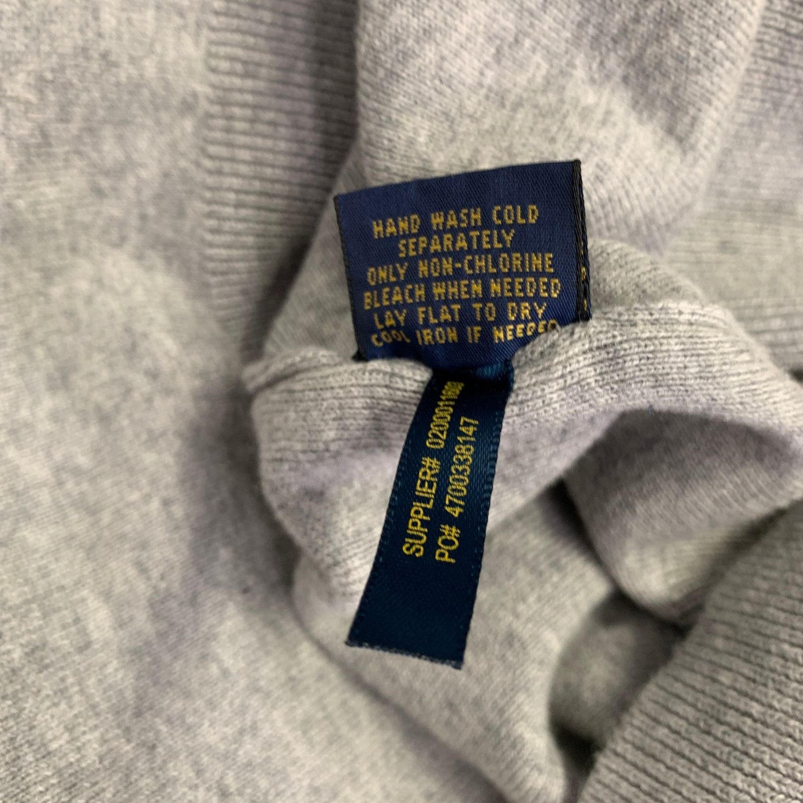 Polo Ralph Lauren Size L Grey Heather Cotton 1/4 Zip Pullover Size US L / EU 52-54 / 3 - 10 Thumbnail