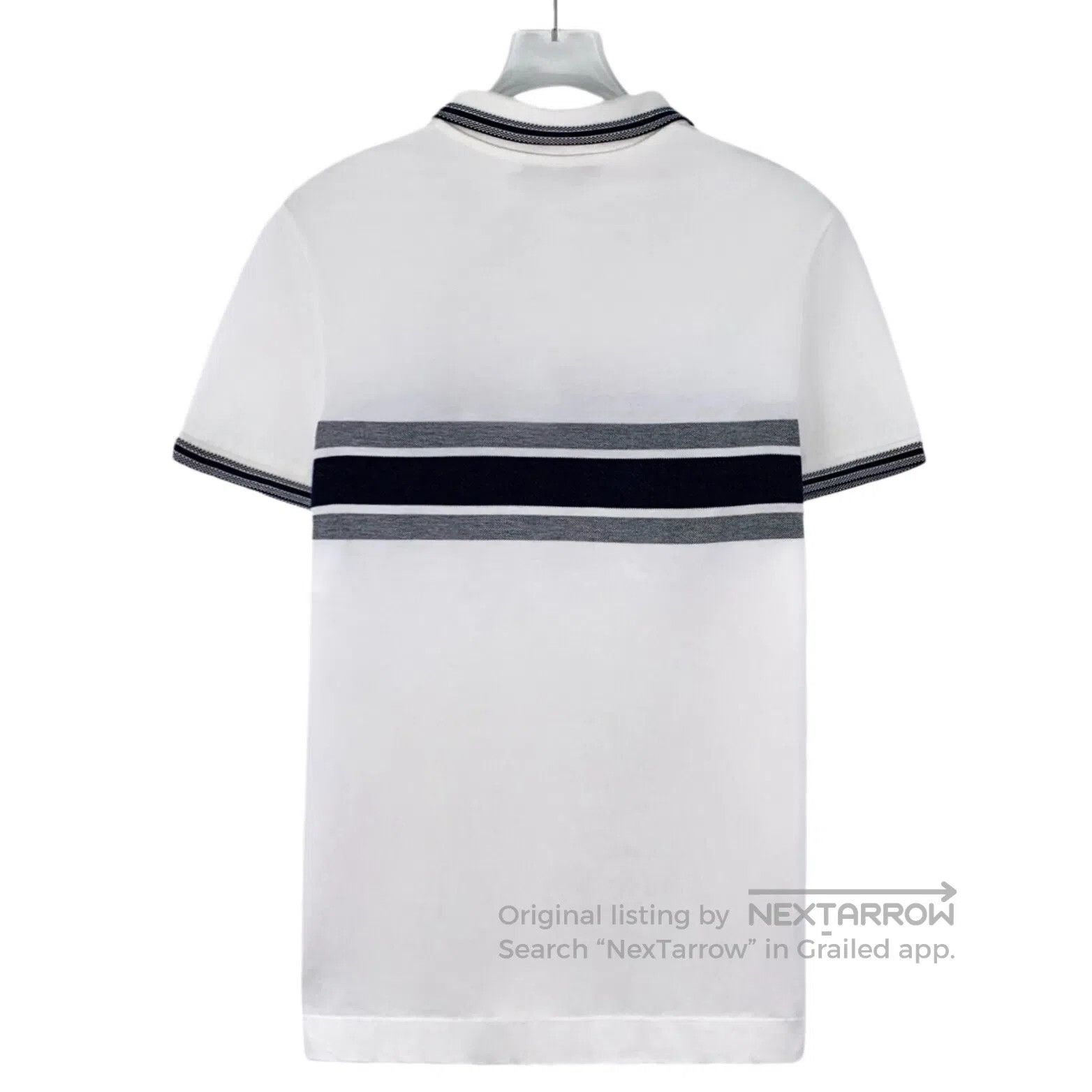 Dior Dior White striped logo lettering printed cotton button-do Size US XS / EU 42 / 0 - 2 Thumbnail