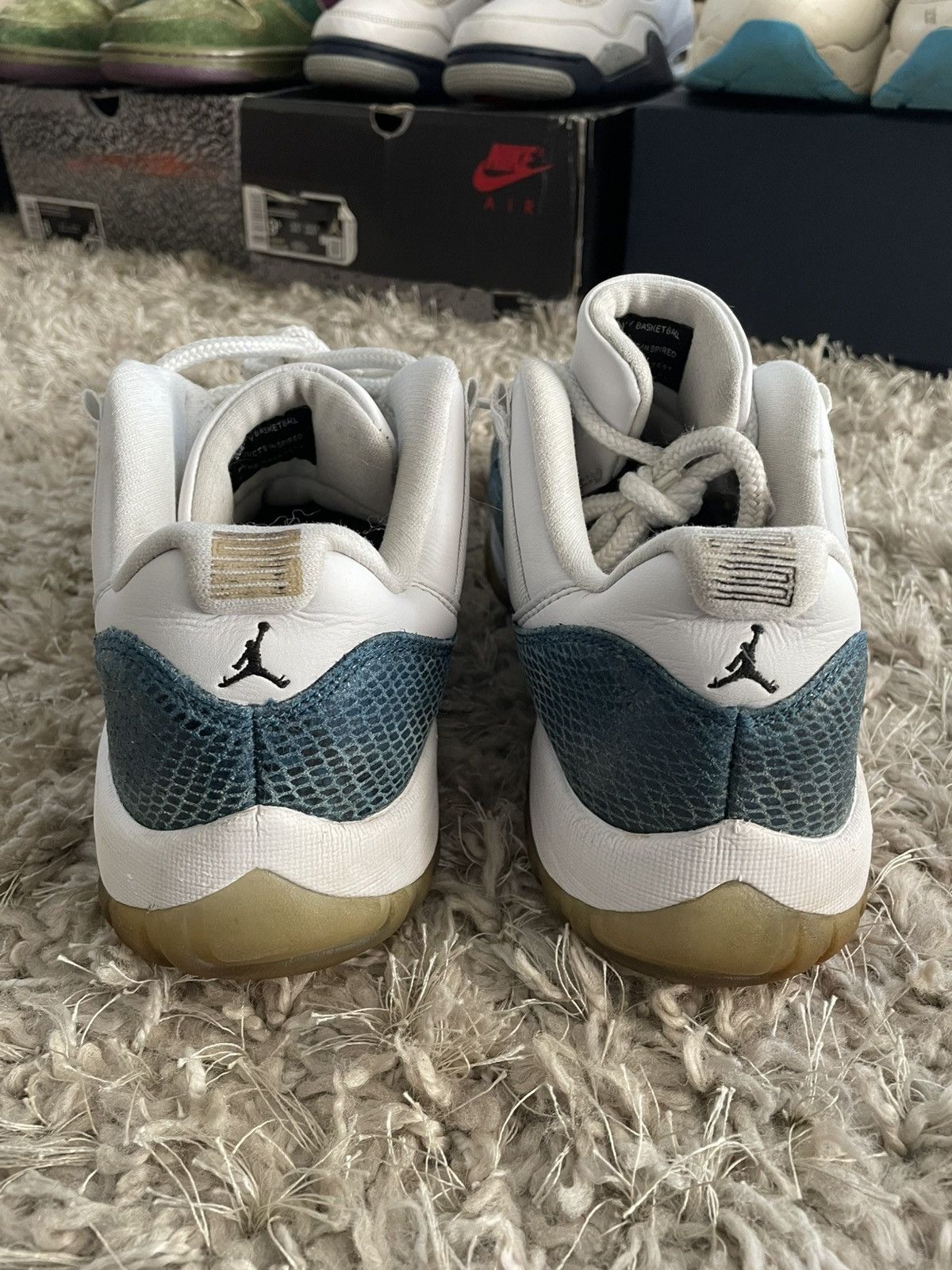 Jordan Brand Jordan 11 Low Navy Snake Skin Size US 9.5 / EU 42-43 - 6 Thumbnail