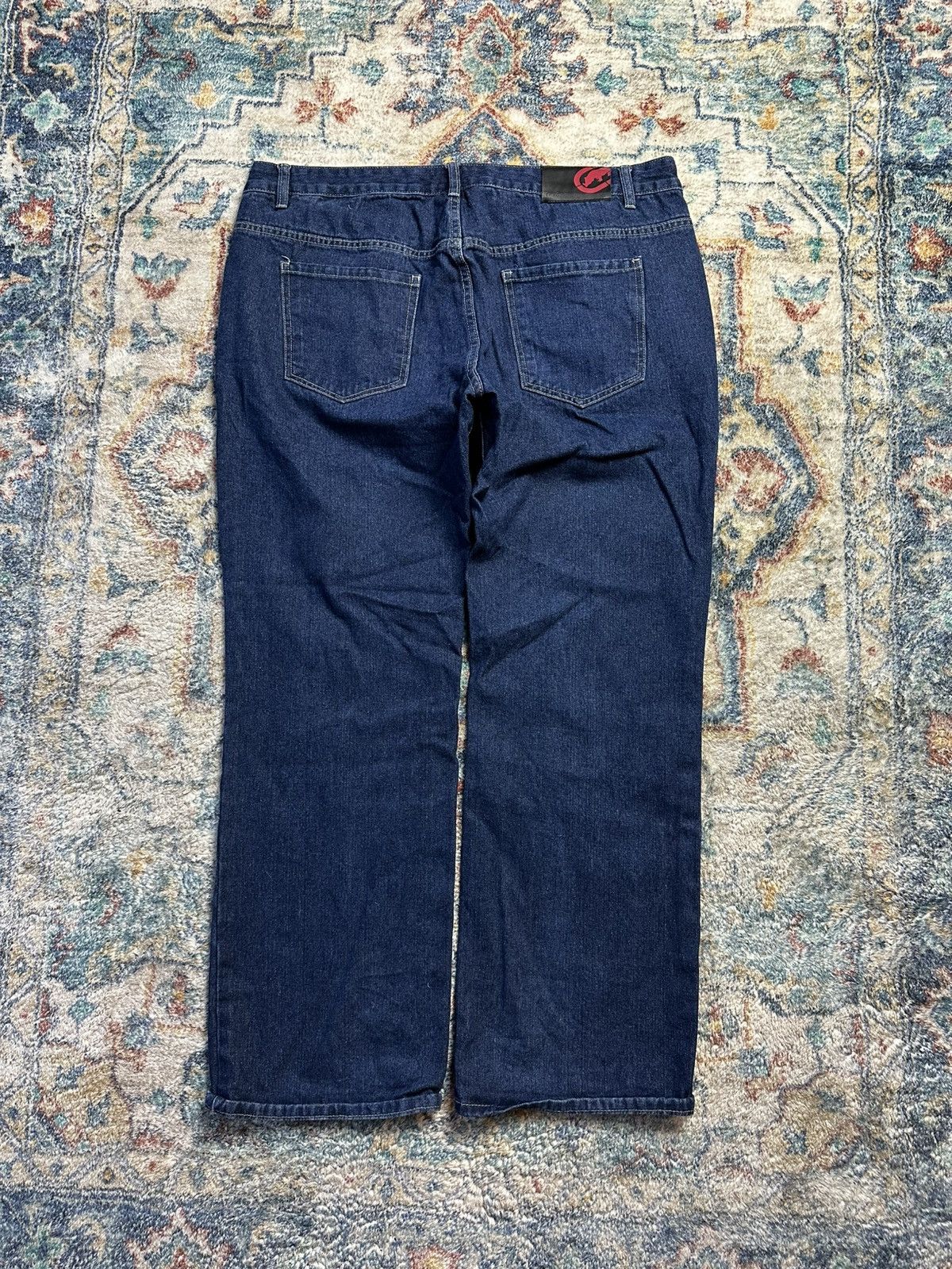 Ecko Unltd. Vintage Y2K Ecko Unltd Darkwash Baggy Blue Jeans Size 39 Size US 39 - 3 Thumbnail
