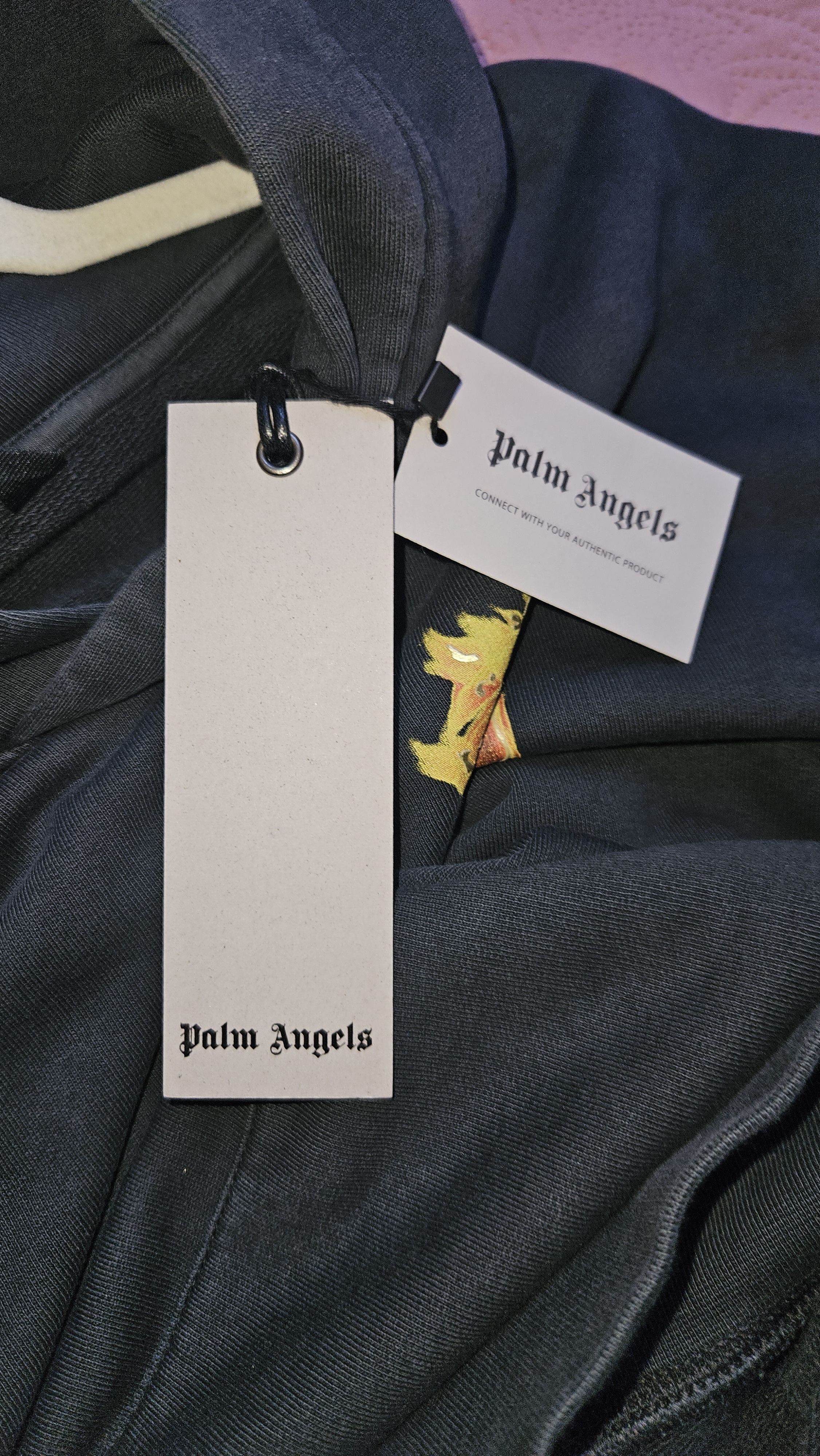 Palm Angels Palm Angels Burning Palm Hoody Black Gold Size US M / EU 48-50 / 2 - 6 Thumbnail
