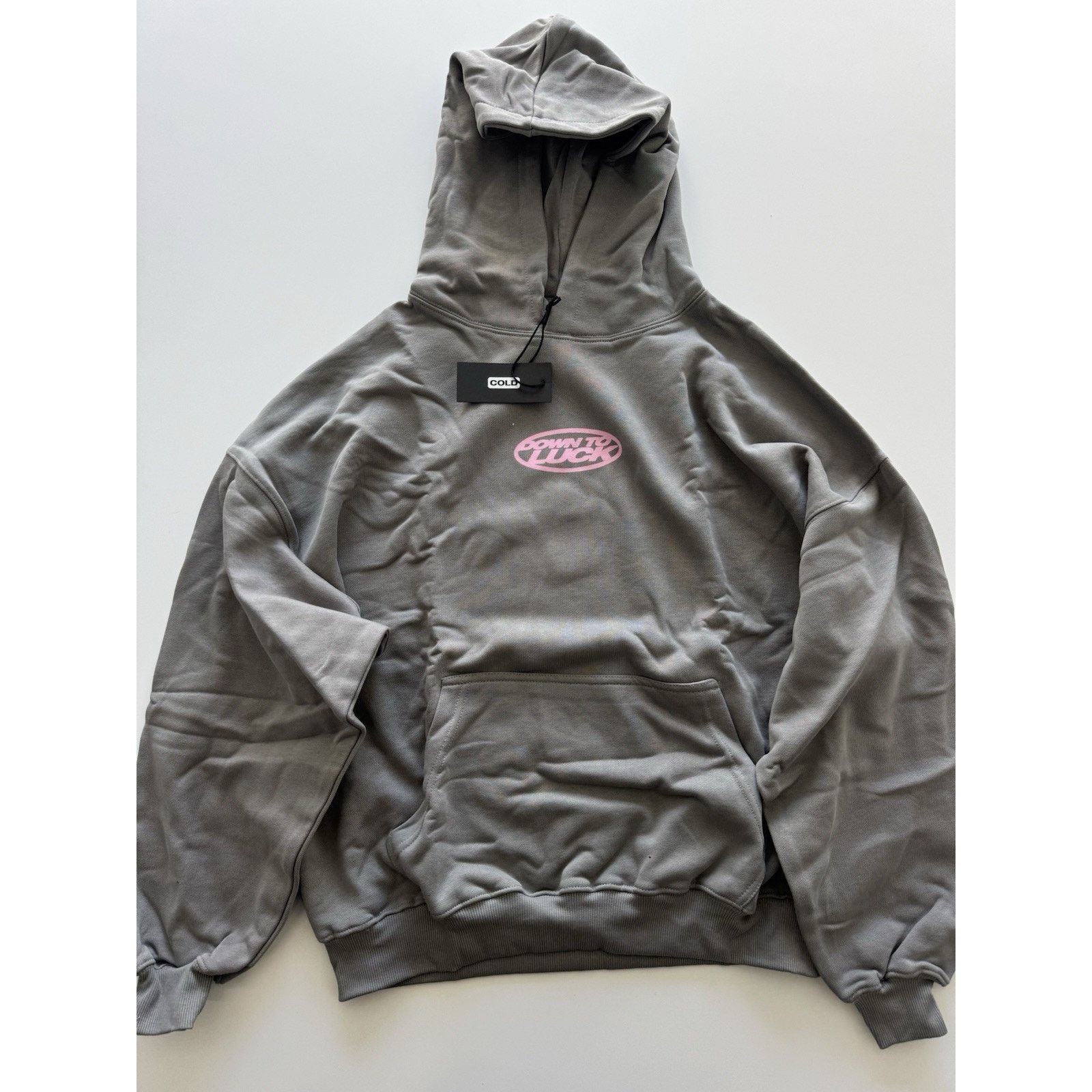 Other Cold Culture Down To Luck Hoodie Smoke Grey Medium NWT Size US M / EU 48-50 / 2 - 2 Thumbnail