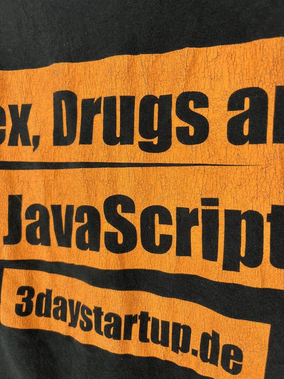 Vintage Vintage Y2K Sex & Drugs & Javascript Tee Streetwear 90s Size US L / EU 52-54 / 3 - 9 Thumbnail
