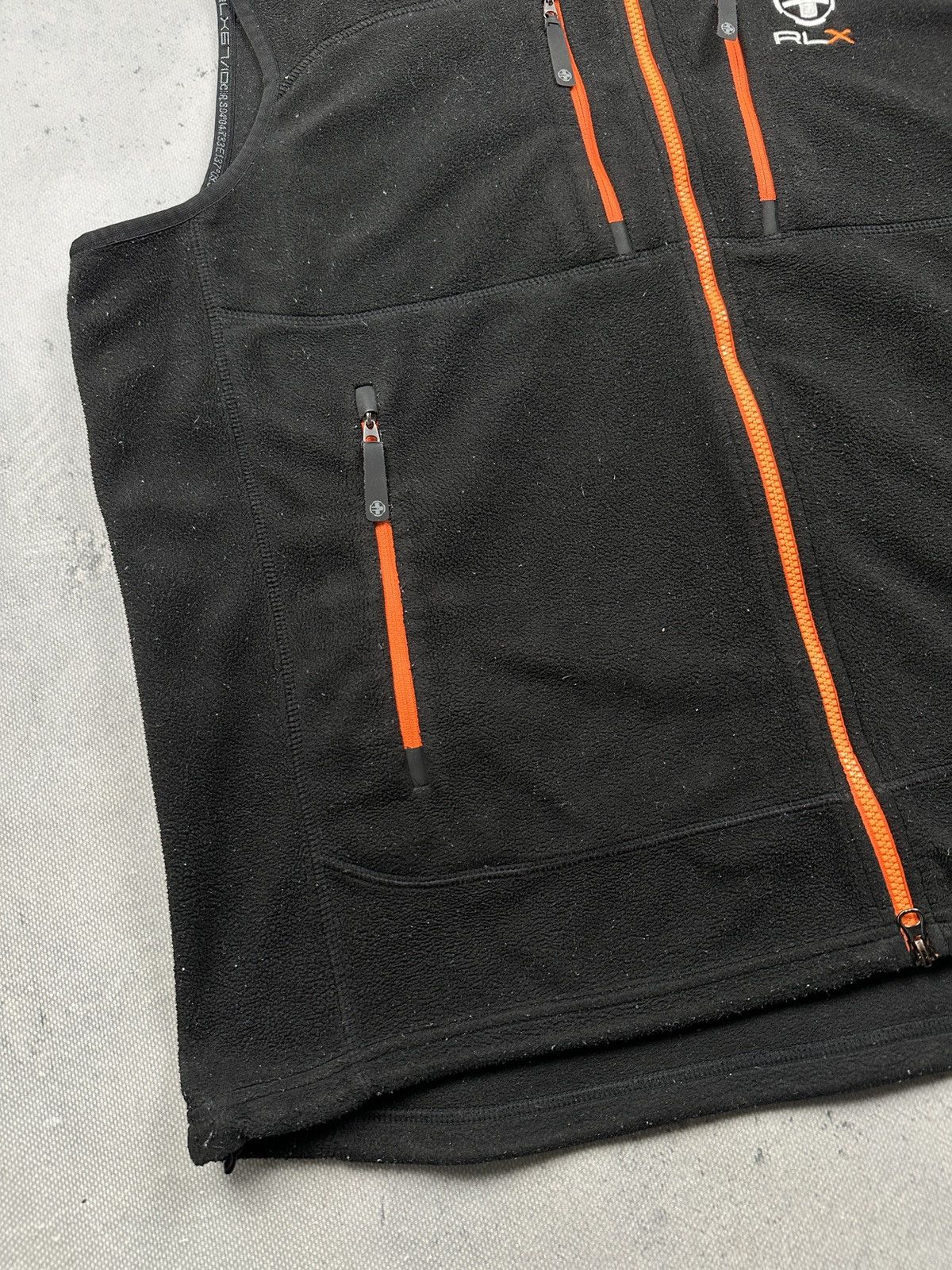 Polo Ralph Lauren RLX Ralph Lauren Fleece Vest Black Orange Zip Tech Outdoor Size US XXL / EU 58 / 5 - 5 Thumbnail