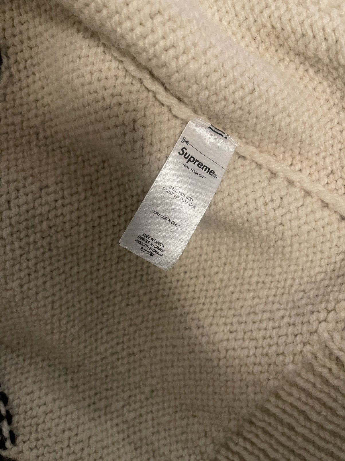 Supreme Supreme Camacho Cowichan Sweater Natural Size US S / EU 44-46 / 1 - 4 Thumbnail