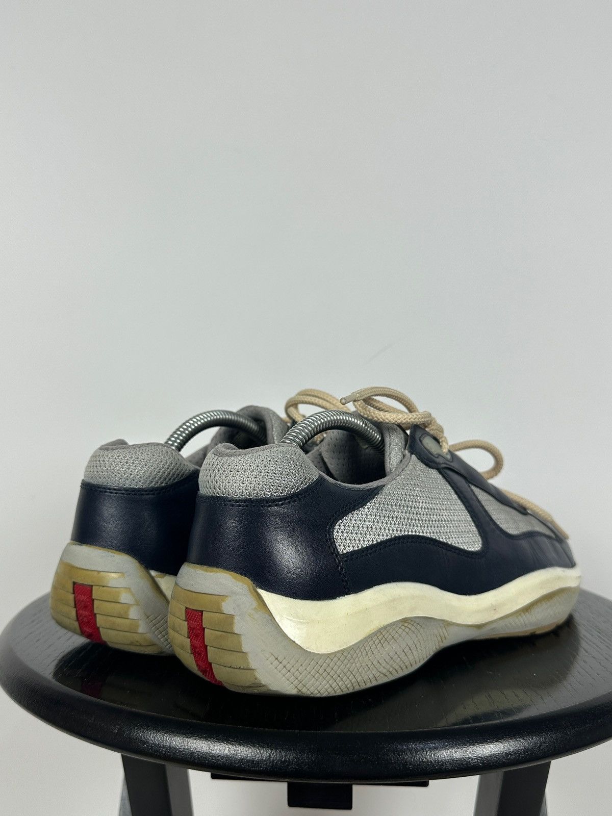 Prada Prada America’s Cup Navy Blue Leather Sneakers Size US 7.5 / EU 40-41 - 5 Thumbnail
