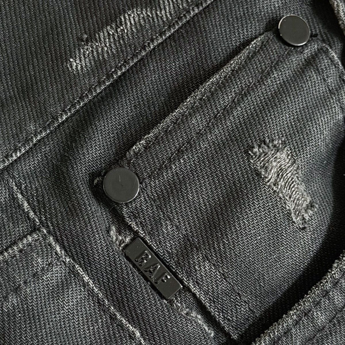 Raf Simons RAF By Raf Simons Thrashed Waxed Denim Size US 34 / EU 50 - 7 Thumbnail