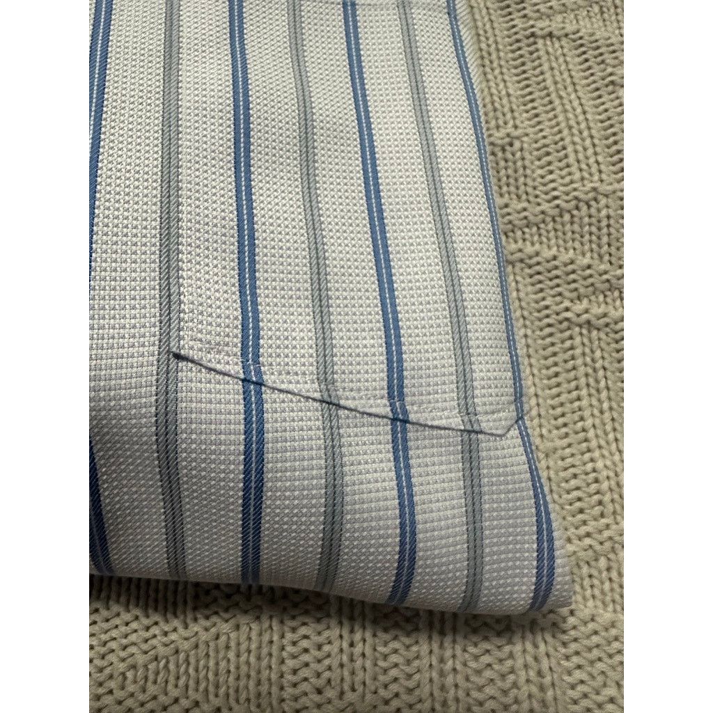 Ermenegildo Zegna Ermenegildo Zegna blue striped button down size XL Size US XL / EU 56 / 4 - 4 Thumbnail