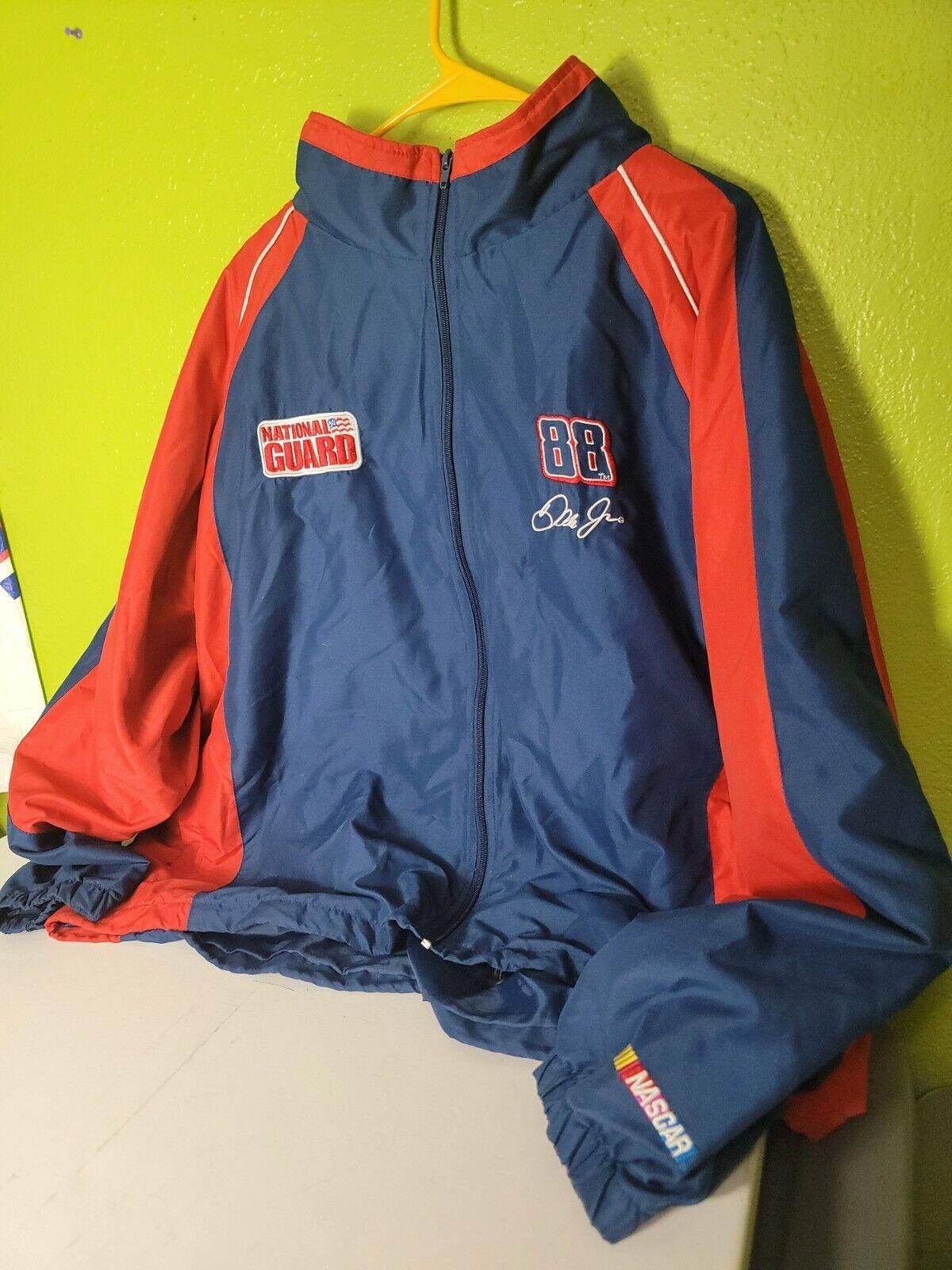 Winners Circle Dale Earnhardt Jacket XL Nascar National Guard Full Zip Coat Size ONE SIZE - 1 Thumbnail