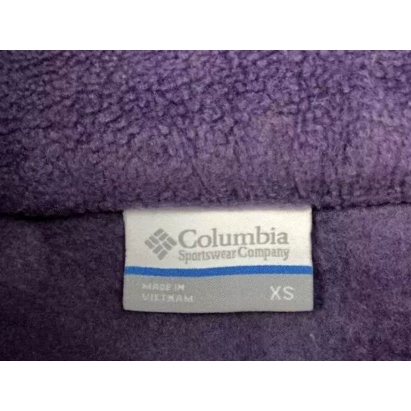 Logo 7 Columbia Fleece Jacket Womens XS Purple Full Zip Warm Pockets Embroidered Logo Size XS / US 0-2 / IT 36-38 - 2 Thumbnail
