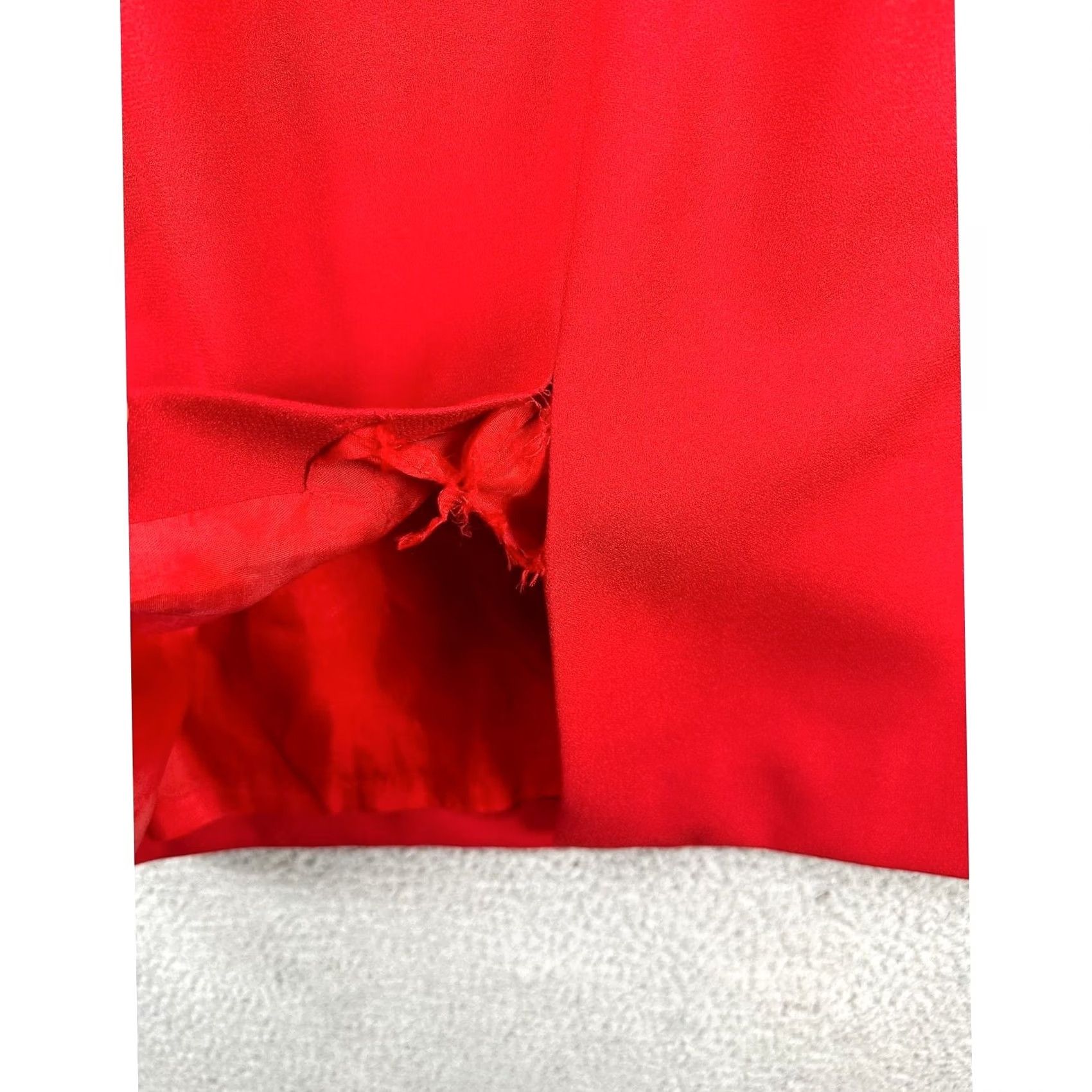 Talbots Talbots Sheath Dress Womens 6 Red Knee Length Short Sleeve Cap Sleeve Zip Lined Size 28" / US 6 / IT 42 - 6 Thumbnail