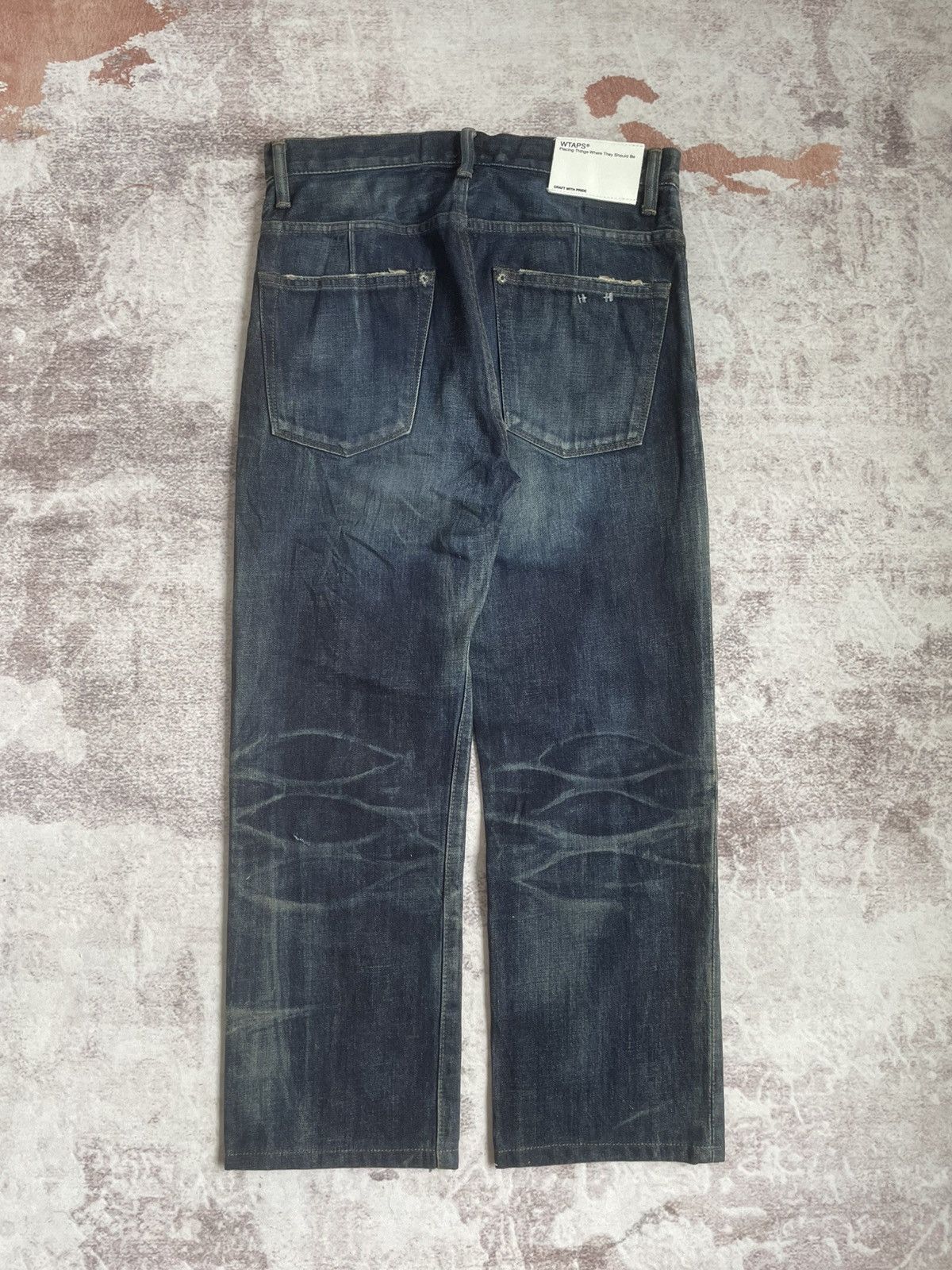 Wtaps FW13 WTAPS LIFIST Thrashed Denim Pants Size US 31 - 2 Thumbnail