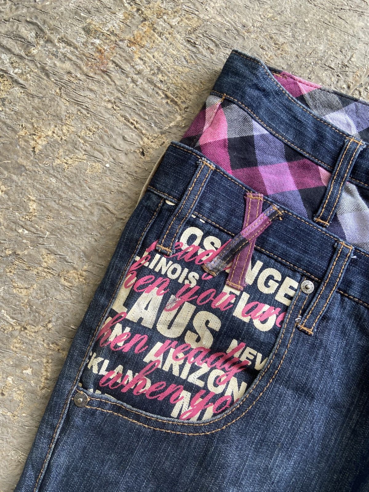 Japanese Brand 2000s Nylaus - Vkei Harajuku Style Double Waist Pants Size US 30 / EU 46 - 4 Thumbnail