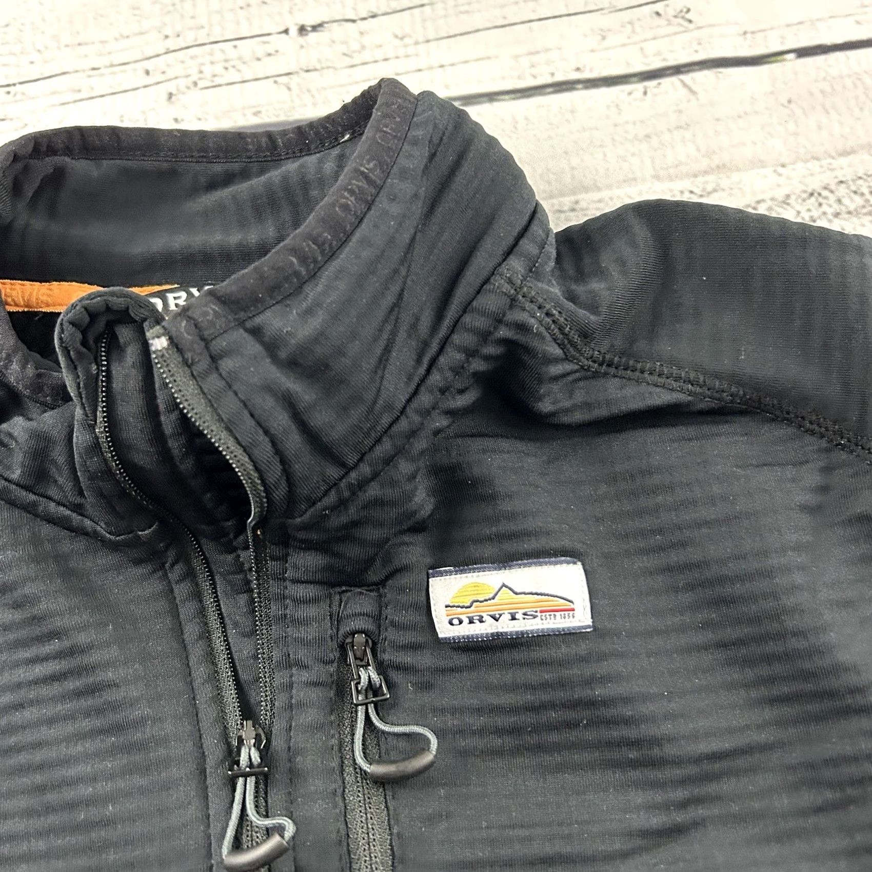 Orvis Orvis Trout Bum Pullover 1/4 Zip Jacket Men M Black Shirtpullover Size US M / EU 48-50 / 2 - 2 Thumbnail