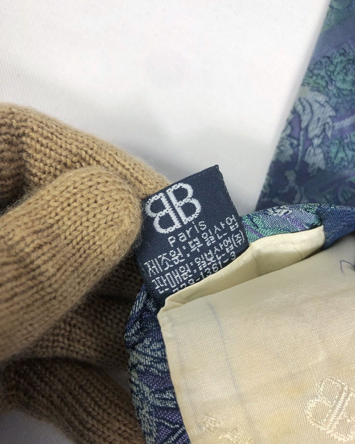Balenciaga Rare Vintage Balenciaga Floral Silk Tie Size ONE SIZE - 8 Thumbnail