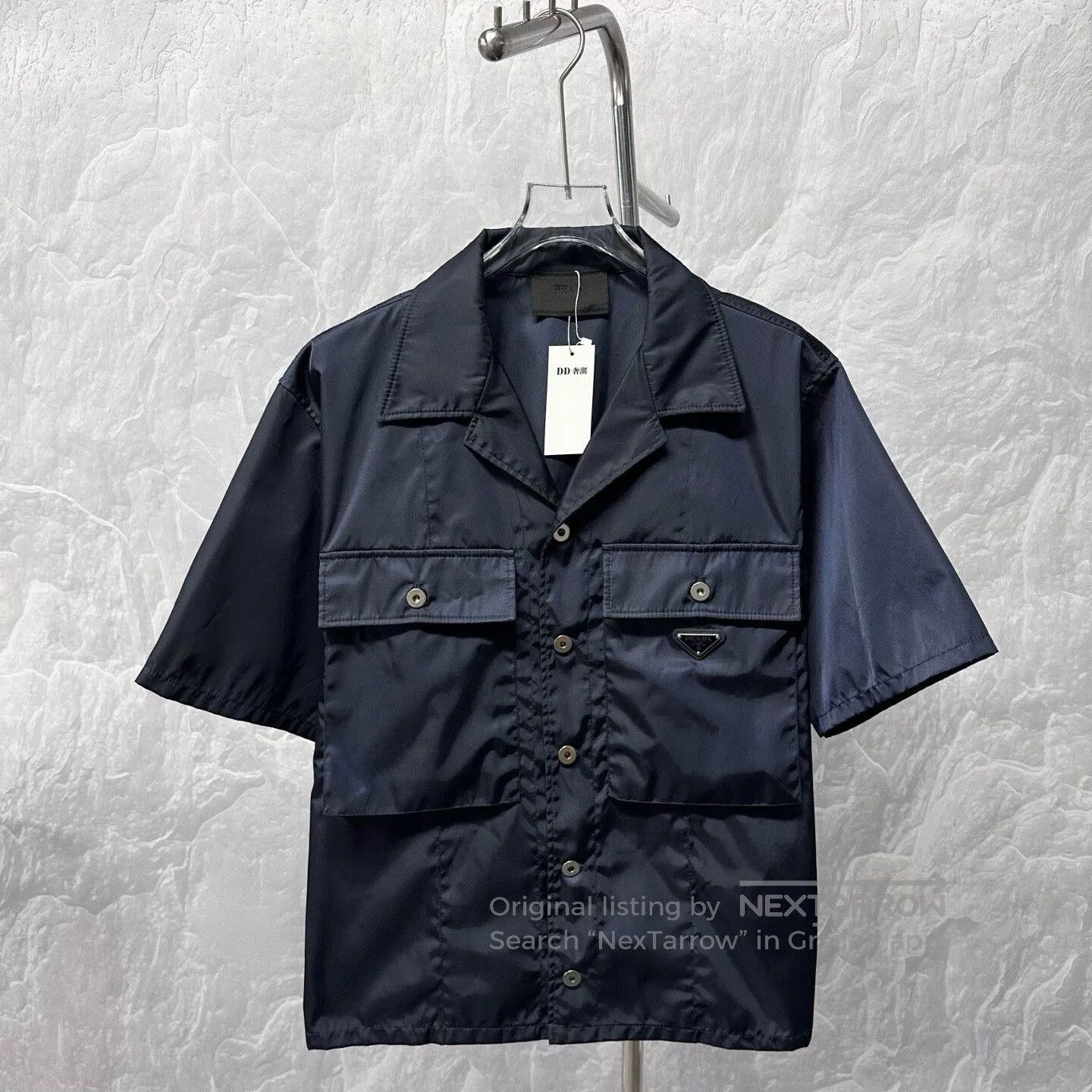 Prada prada metal triangle nylon short sleeve shirt. Size US XL / EU 56 / 4 - 1 Thumbnail