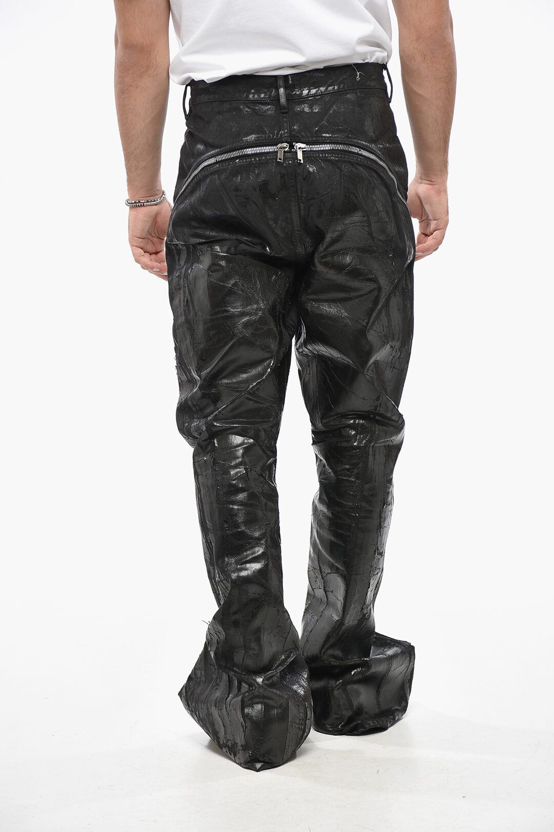 Rick Owens og1mm1025 Bolan Banana Jeans in Black Size US 31 - 2 Thumbnail