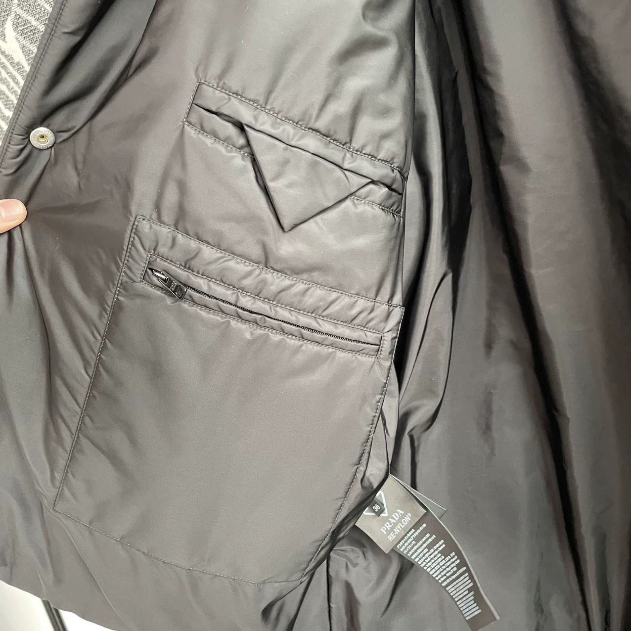 Prada Prada Black Cotton Coat 36 99 New Size XS / US 0-2 / IT 36-38 - 7 Thumbnail
