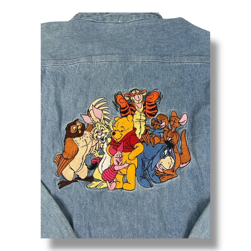 Disney Vintage Disney Oversized Embroidered Denim Front Button Top Size XL / US 12-14 / IT 48-50 - 4 Thumbnail
