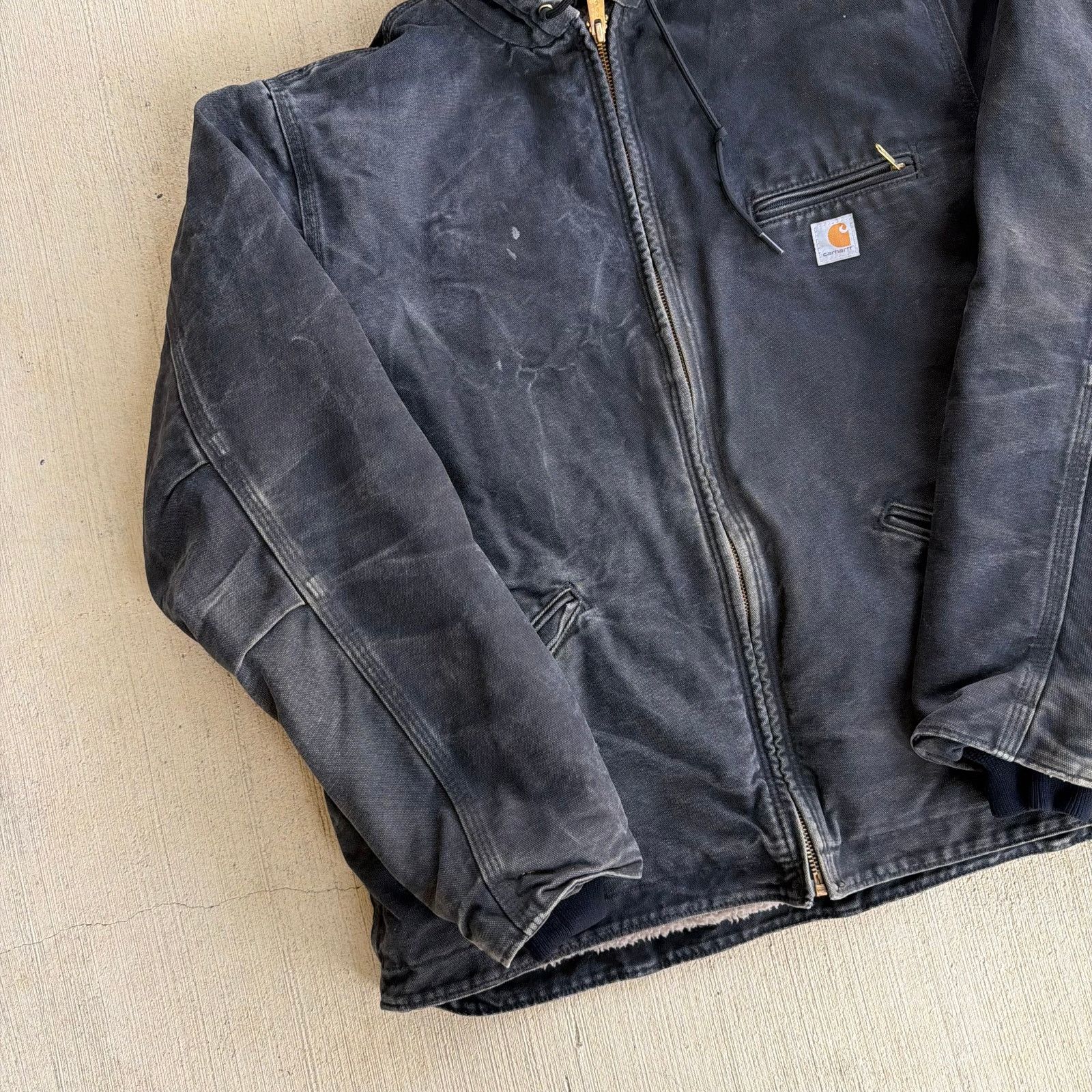 Carhartt × Vintage Carhartt WOMENS WJ141 black Sierra hooded work wear jacket Size US XL / EU 56 / 4 - 2 Thumbnail
