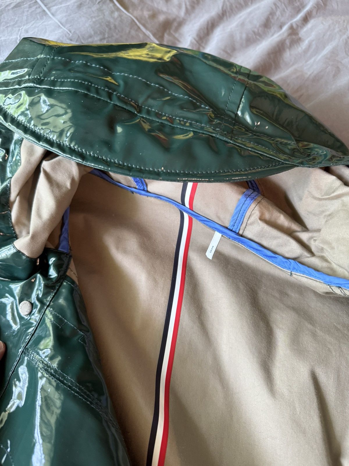 Moncler Moncler Forrer Giubbotto Raincoat Green Limited Edition Size US L / EU 52-54 / 3 - 3 Thumbnail