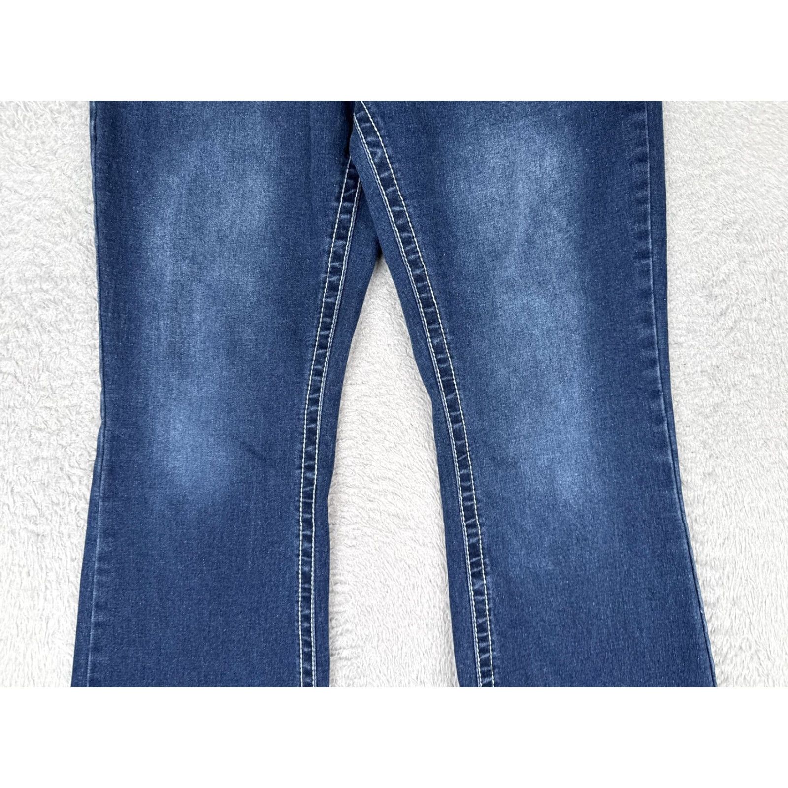 Grace in LA Grace In LA Jeans Women's Bootcut 30 Blue Mid Rise Embellished Denim READ Size 30" / US 8 / IT 44 - 4 Thumbnail