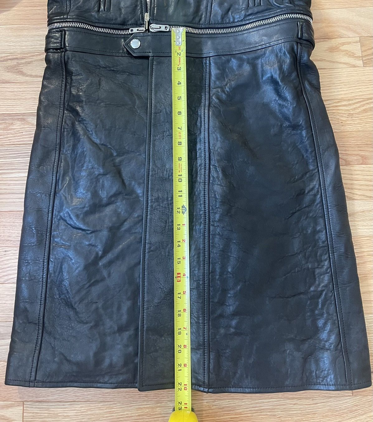 Givenchy NEW Givenchy Long Lambskin Moto Coat: Zip off hood Size US M / EU 48-50 / 2 - 7 Thumbnail