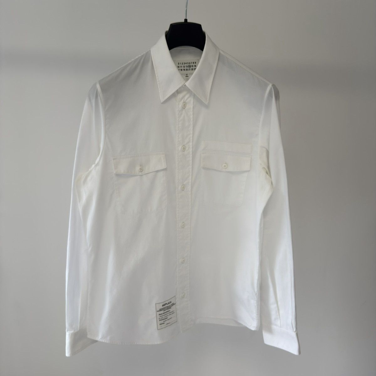 Maison Margiela S/S 17 White Cotton ‘Officer’ Shirt Size US L / EU 52-54 / 3 - 15 Thumbnail