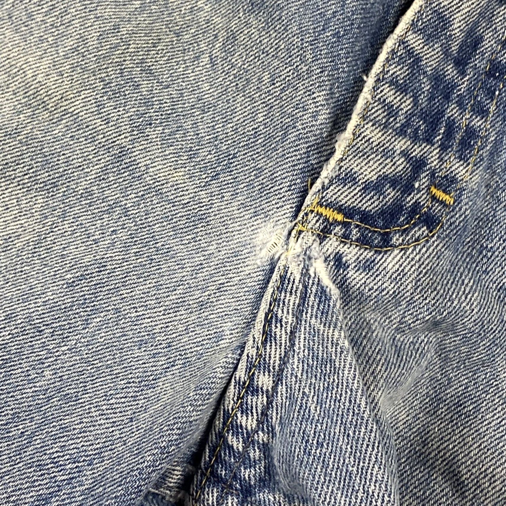 Lee VINTAGE Lee Riders Jeans Mens 33x29.5 Regular Straight Blue 100% Cotton 80s 90s USA Made Denim Size US 33 - 5 Thumbnail