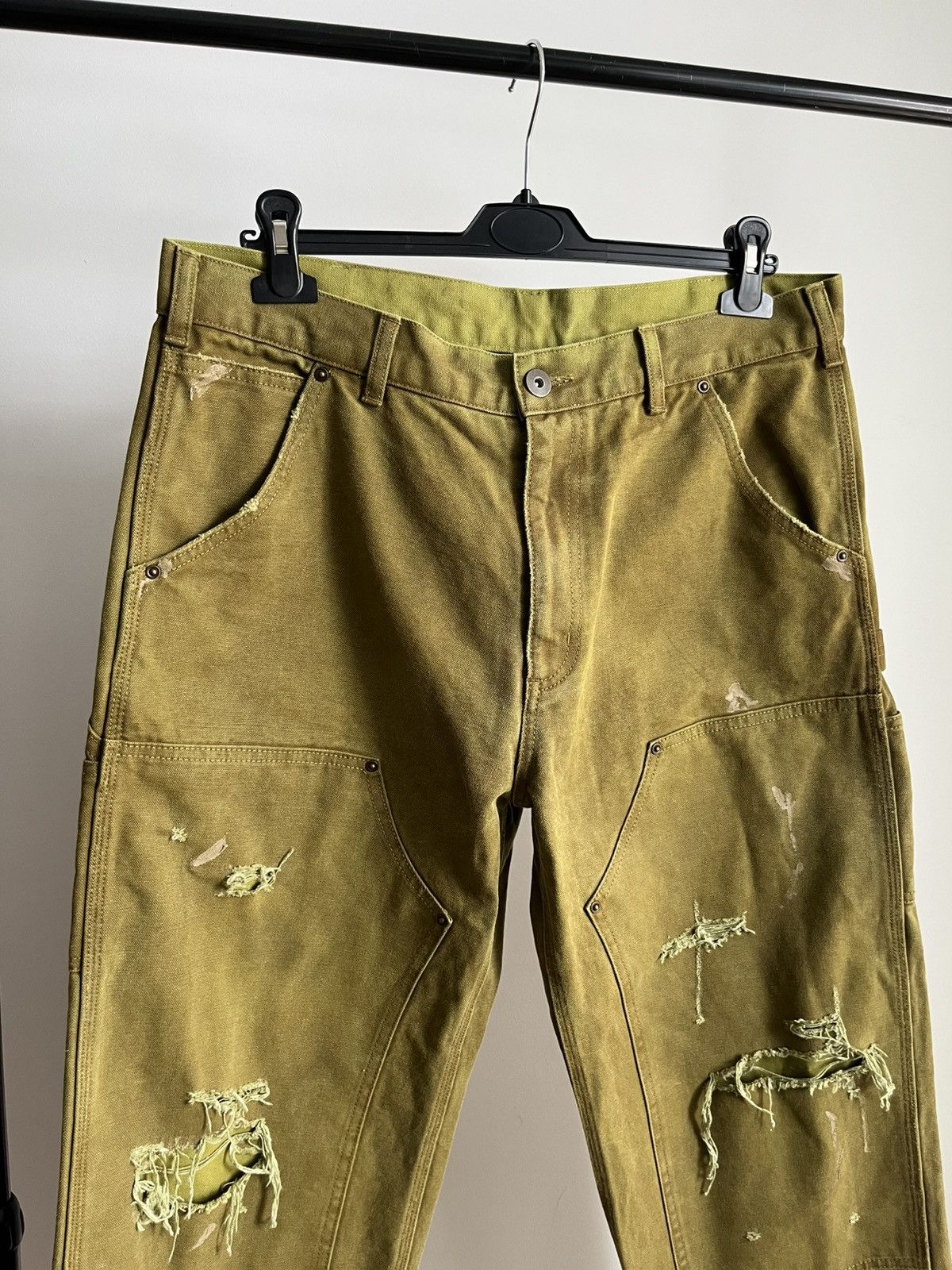 Maison MIHARA YASUHIRO Kamiya Mihara Yasuhiro painter distressed double knee pants Size US 36 / EU 52 - 4 Thumbnail