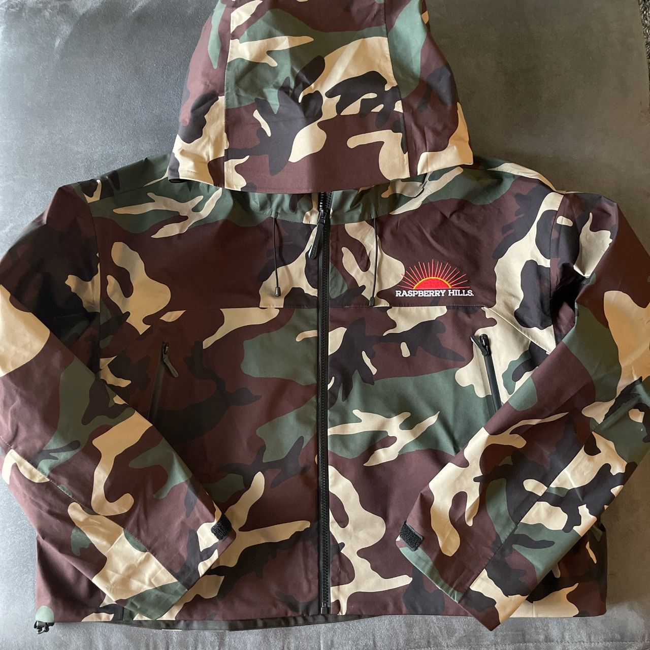 image of Gv Gallery Waterproof Oversized Rain Jacket in Camo, Men's (Size Small)