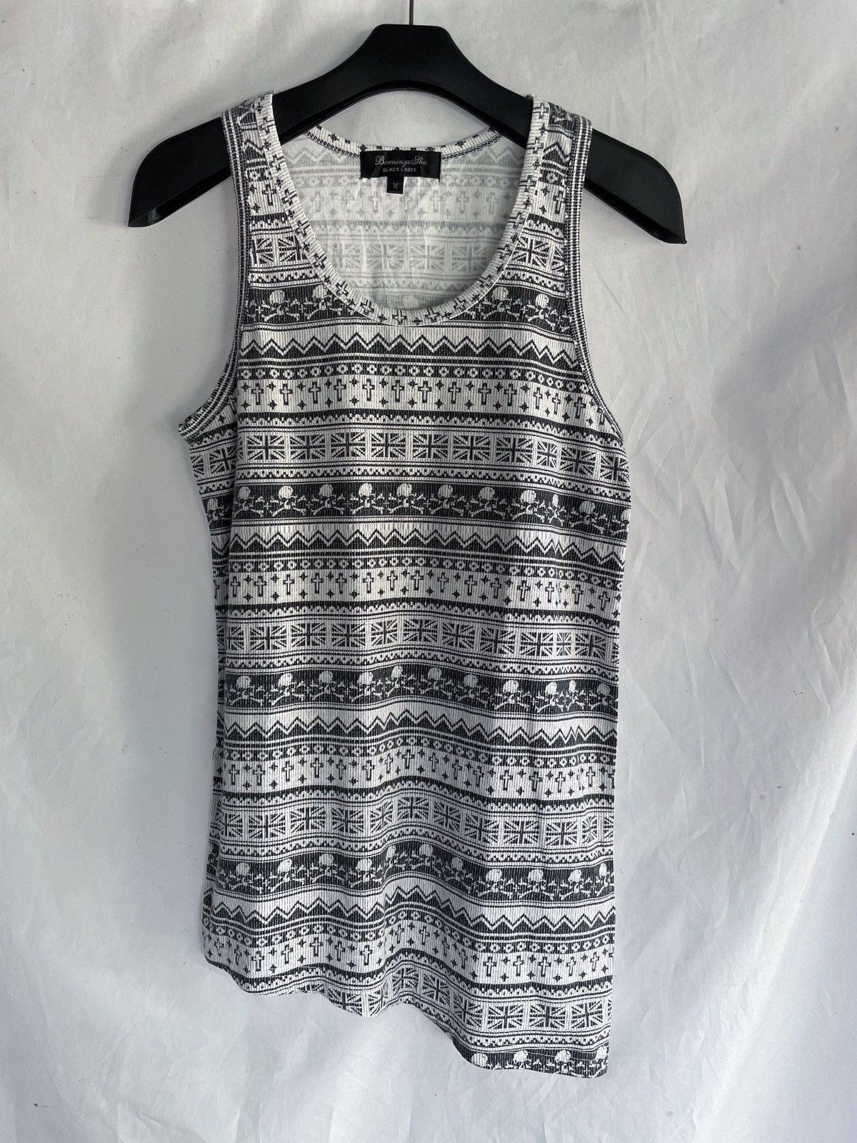 BERNINGS SHO BERNINGS SHO ALL OVER PRINTED SKULL TANK TOP | Grailed