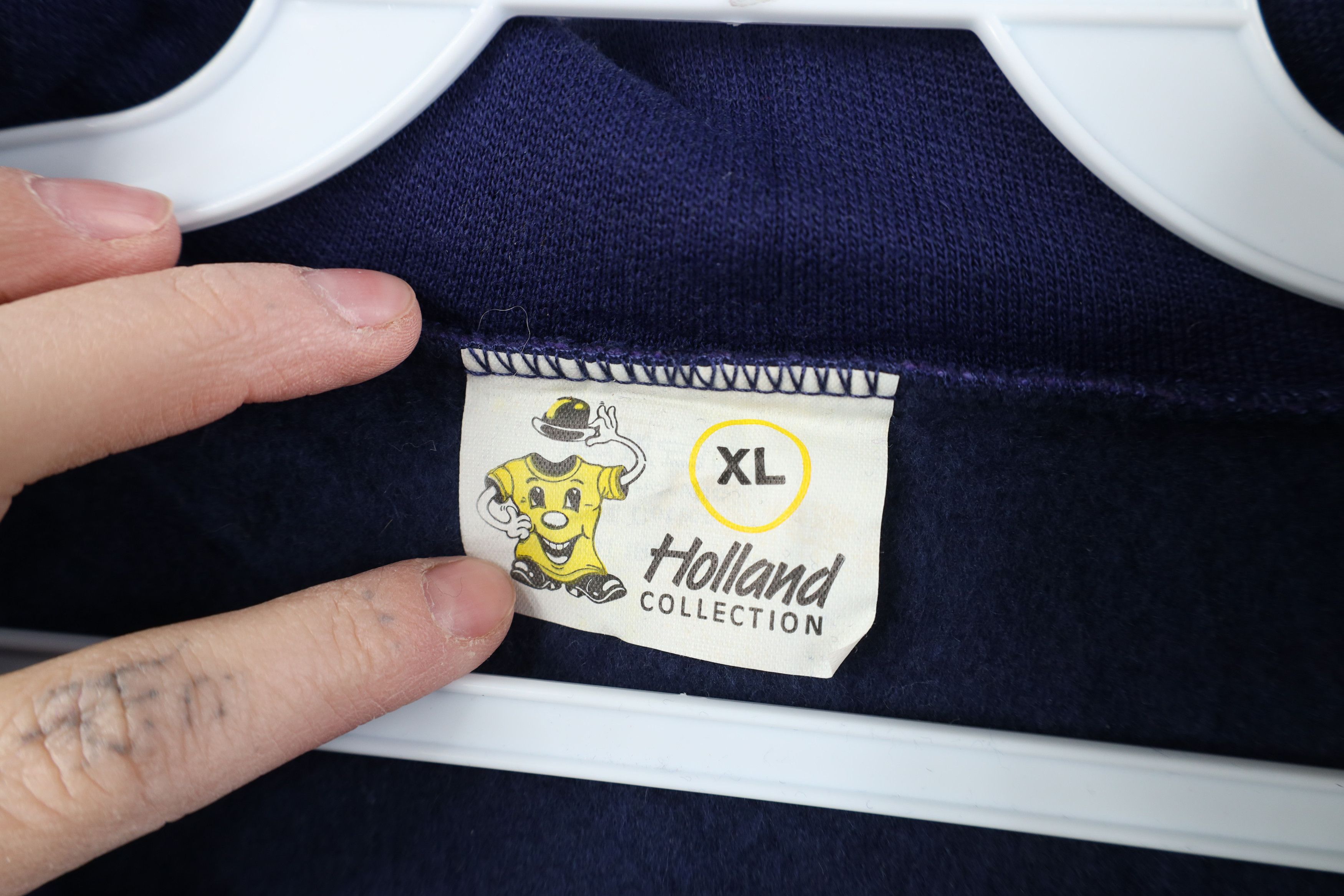 Vintage Deadstock Vintage 90s Streetwear Holland Sweatshirt Purple Size US XL / EU 56 / 4 - 10 Thumbnail
