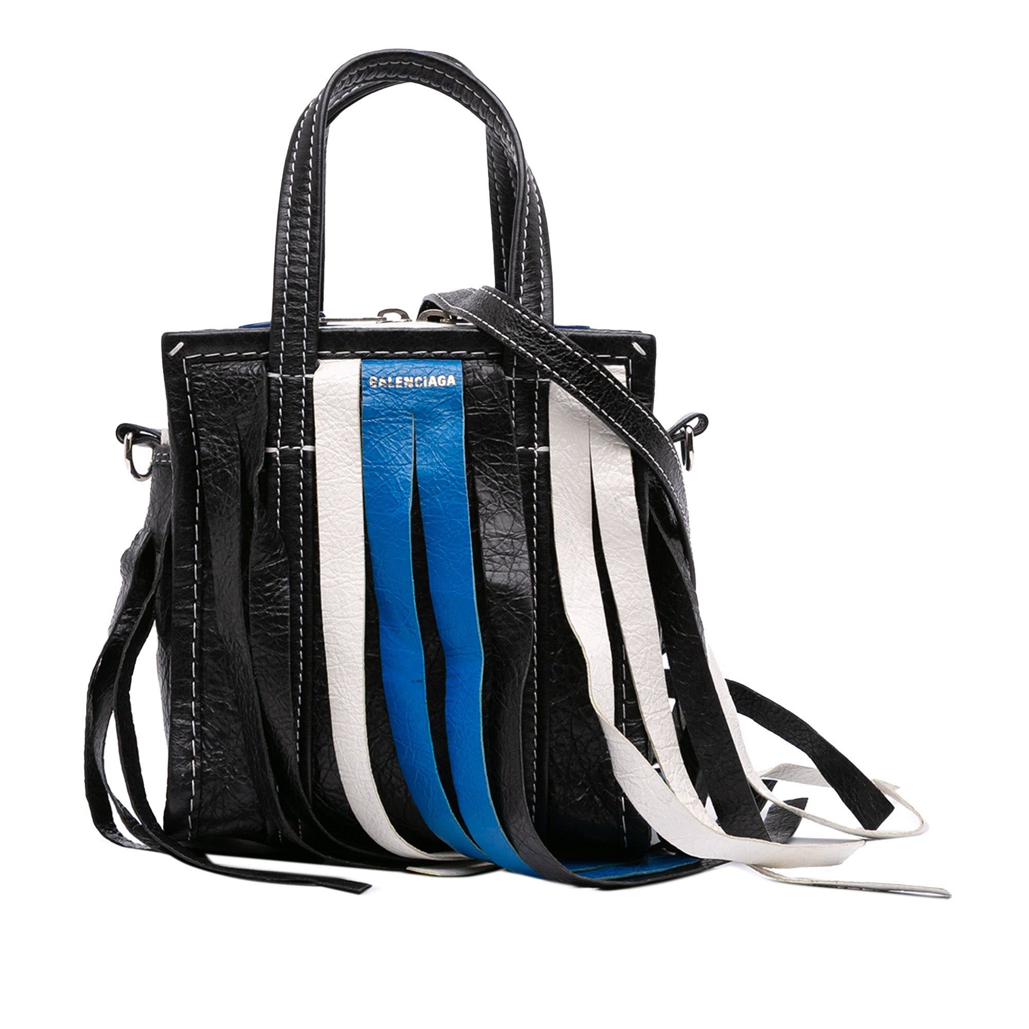 XXS Lambskin Fringe Bazar Shopper Satchel
