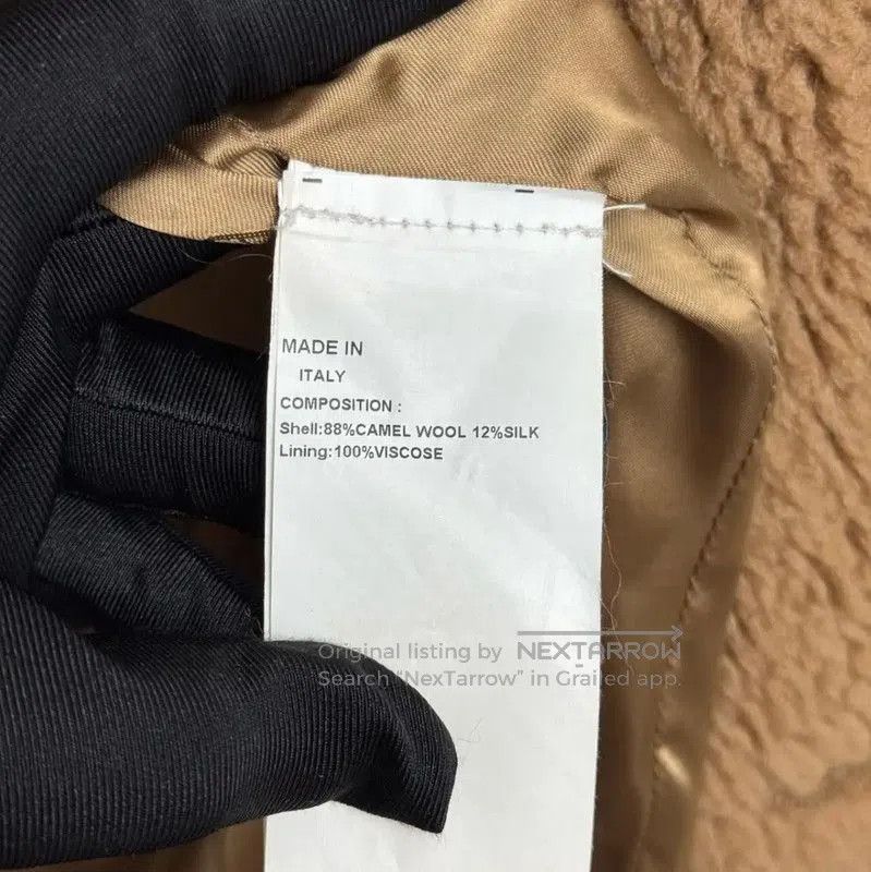 Max Mara MaxMara Stylish Brown Wool Women's Coat . Size L / US 10 / IT 46 - 6 Thumbnail