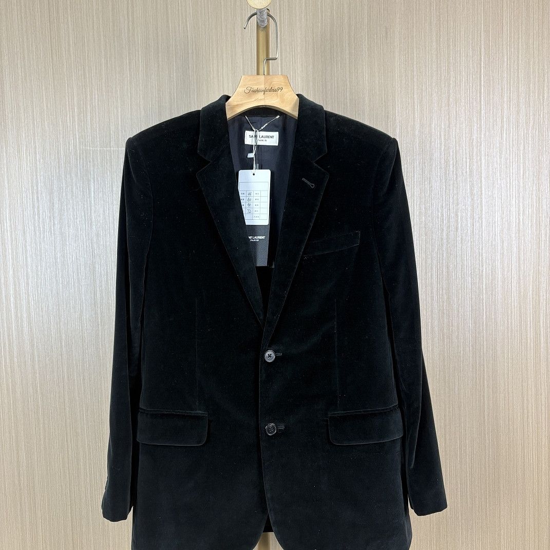 Saint Laurent Paris Saint Laurent Velvet Blazer Size 38R Size 38R - 1 Thumbnail