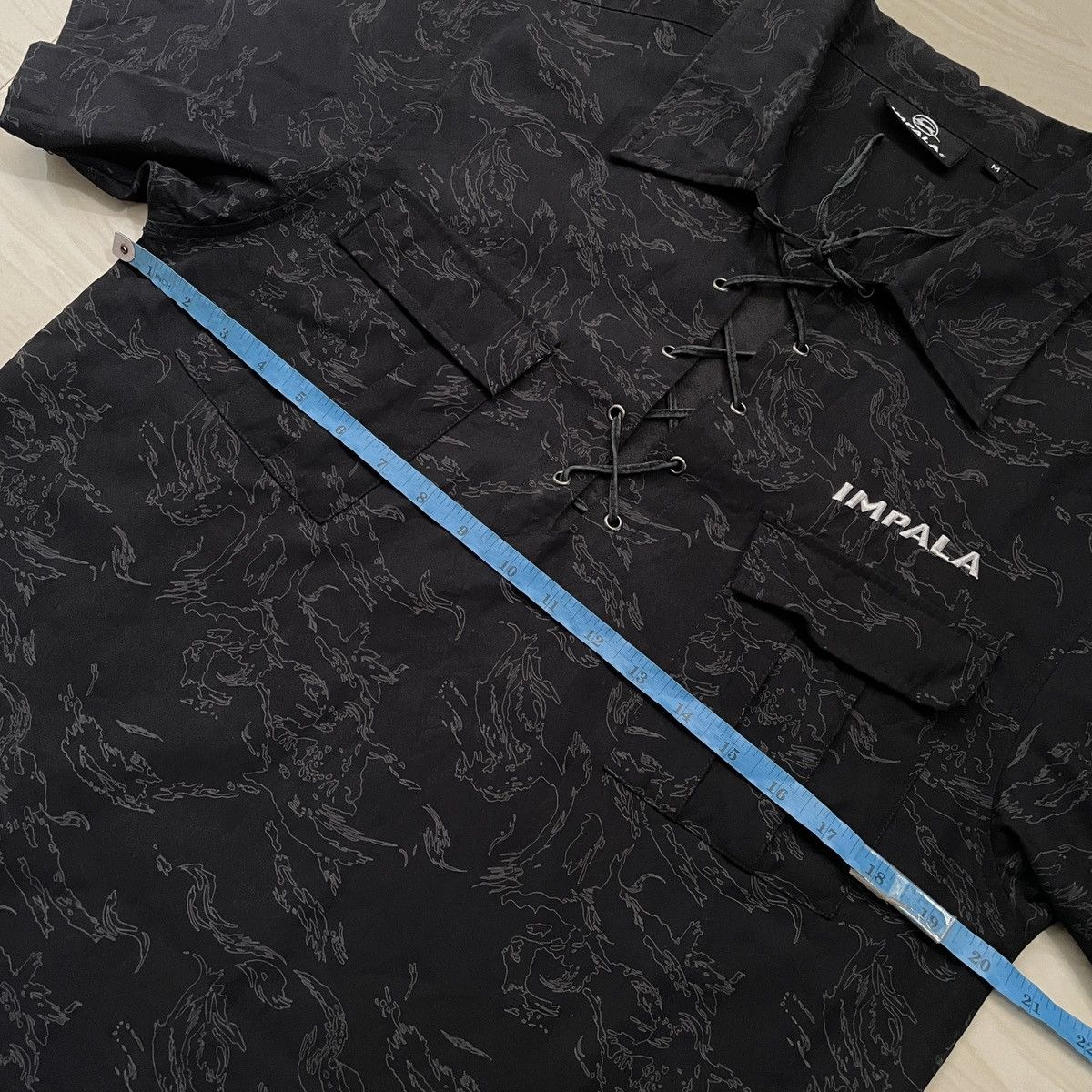 If Six Was Nine 🔥Impala Y2K Pattern lace up shirt Size US M / EU 48-50 / 2 - 8 Thumbnail
